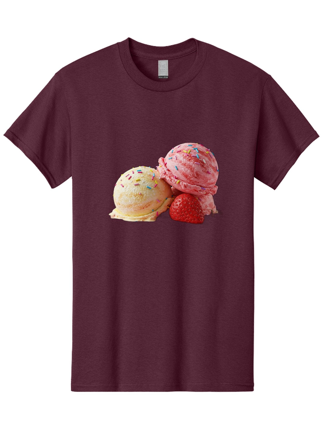 Ice-Cream-Scoops-With-Sprinkles Men'S Graphic Tee, 100% Cotton, Comfortable Casual Summer Wear, Machine Washable, Vintage Camera, Old Camera, Antique Camera, Black Camera, Classic Photography, Photography Equipment, Nostalgic Device, Baj510 10