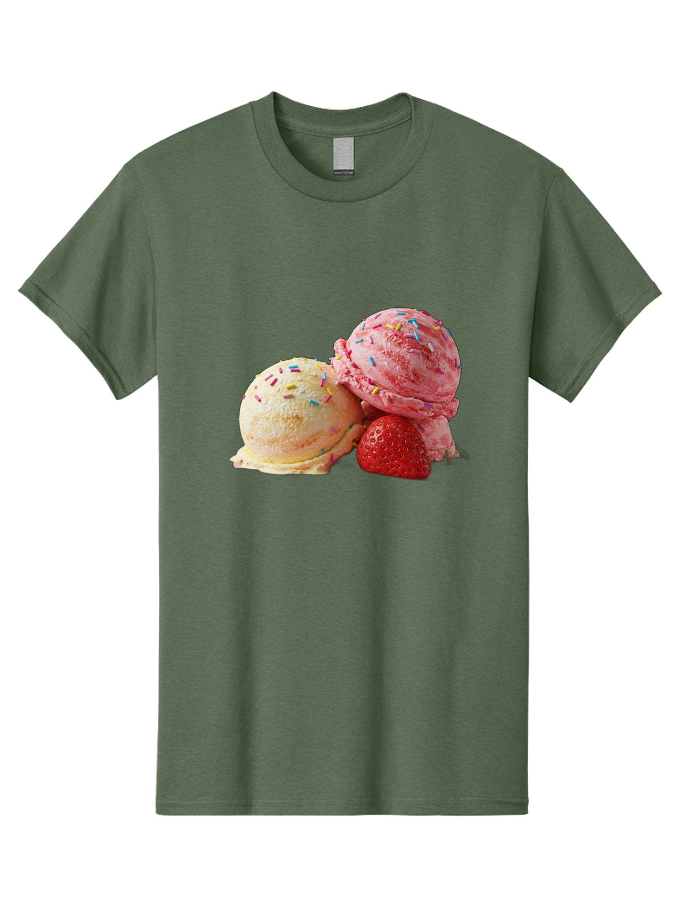 Ice-Cream-Scoops-With-Sprinkles Men'S Graphic Tee, 100% Cotton, Comfortable Casual Summer Wear, Machine Washable, Vintage Camera, Old Camera, Antique Camera, Black Camera, Classic Photography, Photography Equipment, Nostalgic Device, Baj510 3