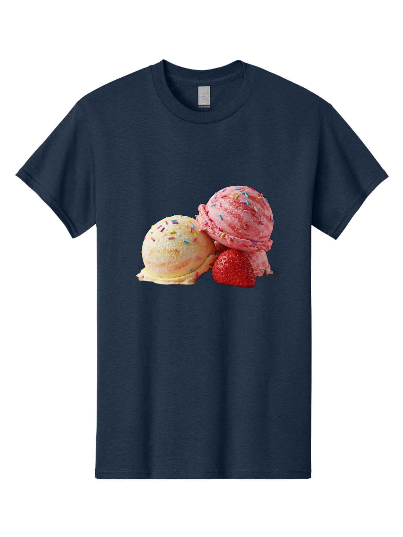 Ice-Cream-Scoops-With-Sprinkles Men'S Graphic Tee, 100% Cotton, Comfortable Casual Summer Wear, Machine Washable, Vintage Camera, Old Camera, Antique Camera, Black Camera, Classic Photography, Photography Equipment, Nostalgic Device, Baj510 11
