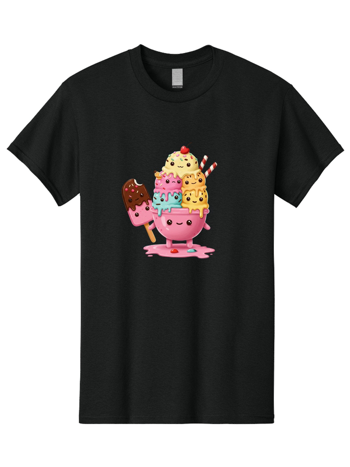 Ice-Cream Men'S Graphic Tee, 100% Cotton, Comfortable Casual Summer Wear, Machine Washable, Vintage Camera, Old Camera, Antique Camera, Black Camera, Classic Photography, Photography Equipment, Nostalgic Device, Film Camera, Camera Art Baj512 3