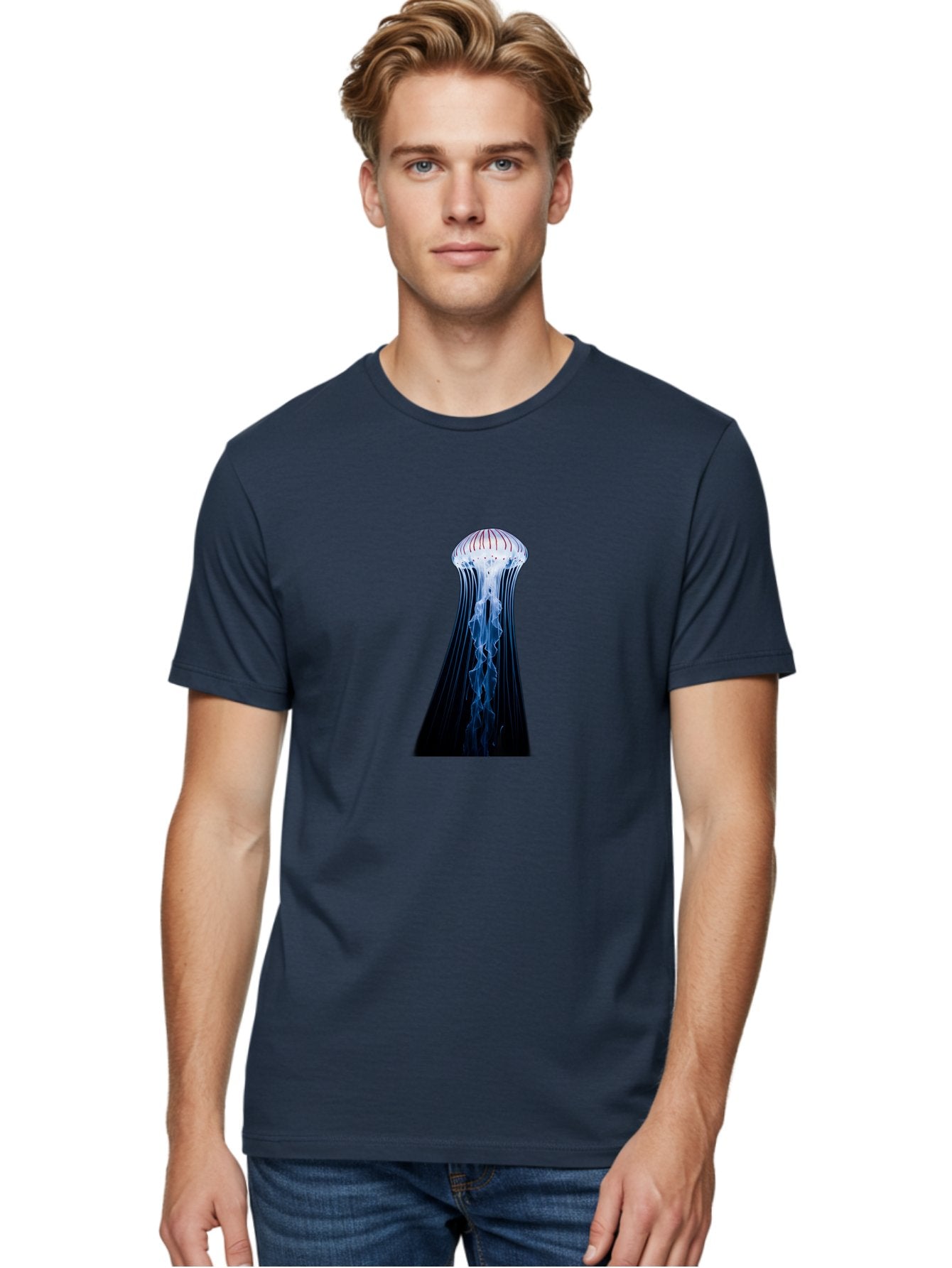Jellyfish-1 Men'S Graphic Tee, 100% Cotton, Comfortable Casual Summer Wear, Machine Washable, Vintage Camera, Old Camera, Antique Camera, Black Camera, Classic Photography, Photography Equipment, Nostalgic Device, Film Camera, Camera Art Baj514 26