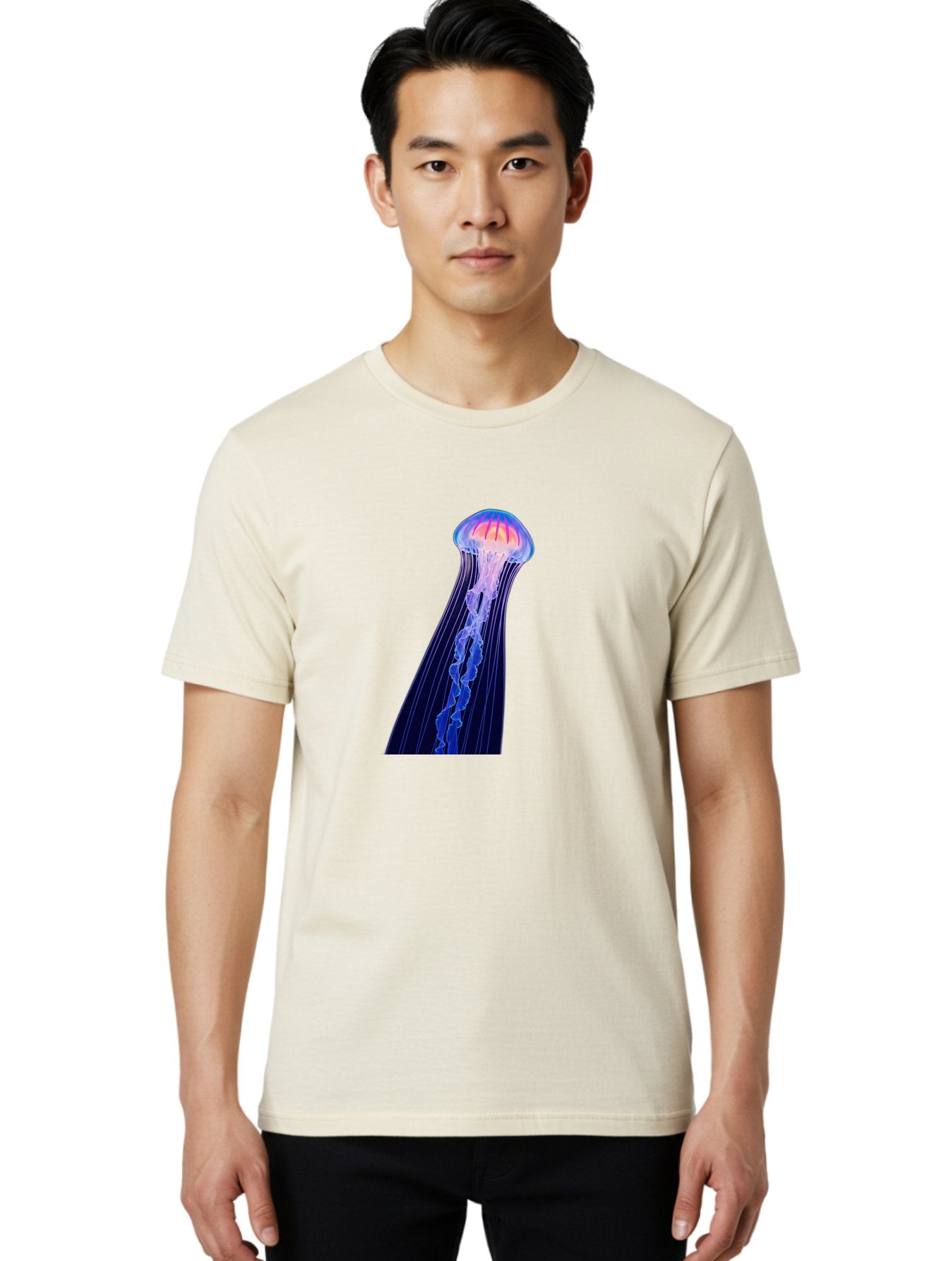 Jellyfish-4 Men'S Graphic Tee, 100% Cotton, Comfortable Casual Summer Wear, Machine Washable, Vintage Camera, Old Camera, Antique Camera, Black Camera, Classic Photography, Photography Equipment, Nostalgic Device, Film Camera, Camera Art Baj517 26