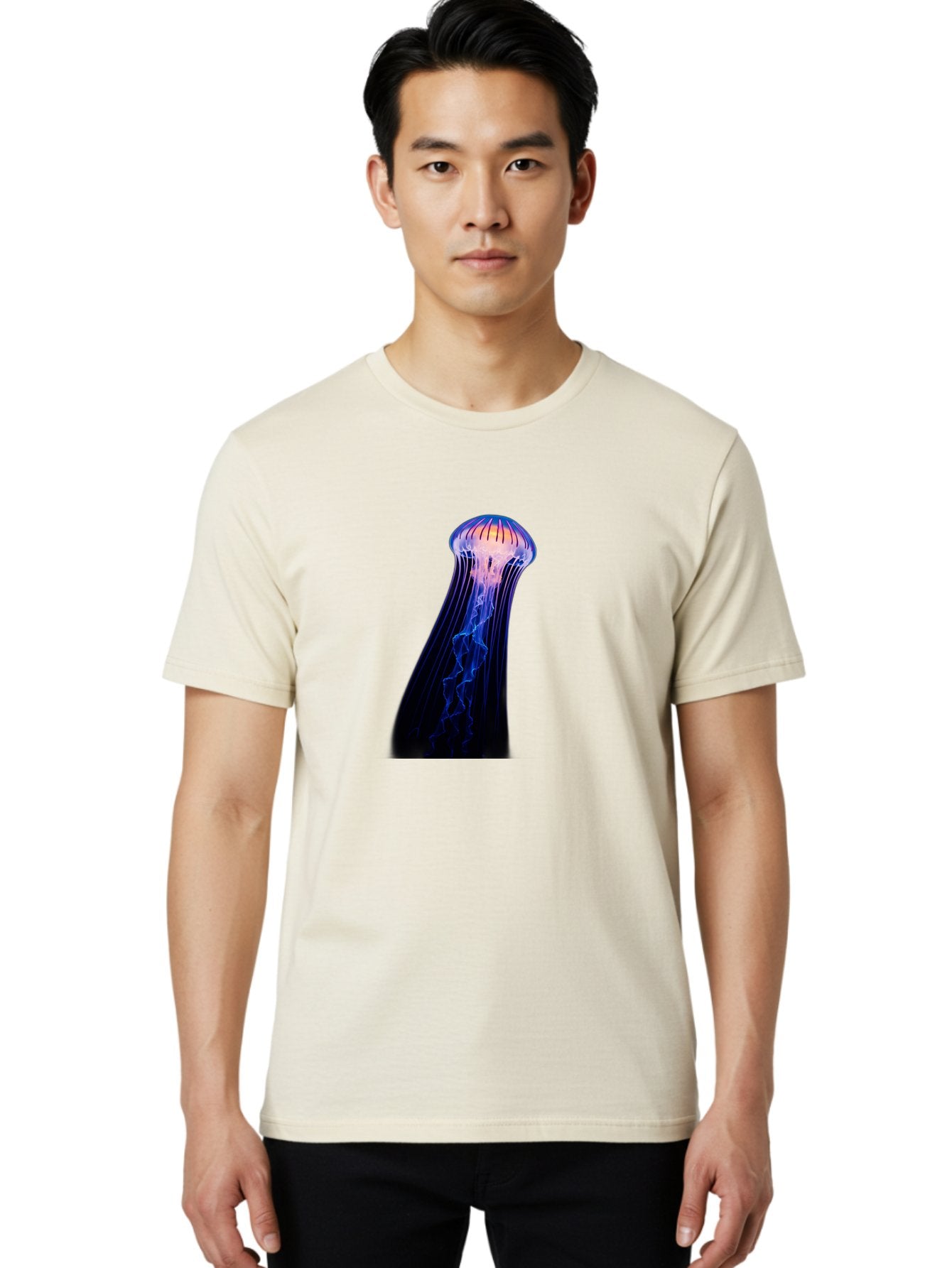 Jellyfish-5 Men'S Graphic Tee, 100% Cotton, Comfortable Casual Summer Wear, Machine Washable, Vintage Camera, Old Camera, Antique Camera, Black Camera, Classic Photography, Photography Equipment, Nostalgic Device, Film Camera, Camera Art Baj518 25