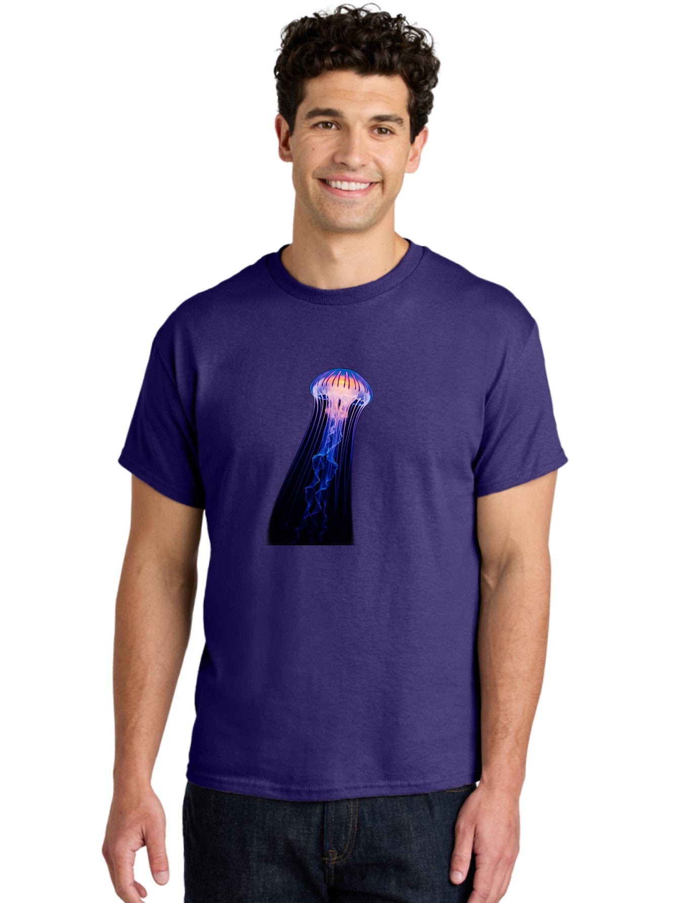 Jellyfish-5 Men'S Graphic Tee, 100% Cotton, Comfortable Casual Summer Wear, Machine Washable, Vintage Camera, Old Camera, Antique Camera, Black Camera, Classic Photography, Photography Equipment, Nostalgic Device, Film Camera, Camera Art Baj518 24