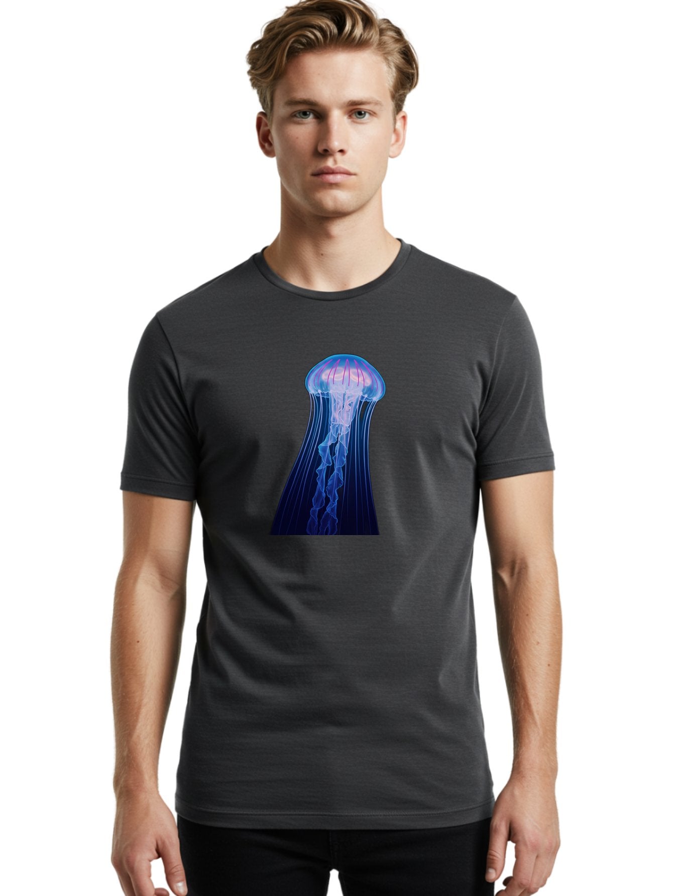 Jellyfish-6 Men'S Graphic Tee, 100% Cotton, Comfortable Casual Summer Wear, Machine Washable, Vintage Camera, Old Camera, Antique Camera, Black Camera, Classic Photography, Photography Equipment, Nostalgic Device, Film Camera, Camera Art Baj519 29