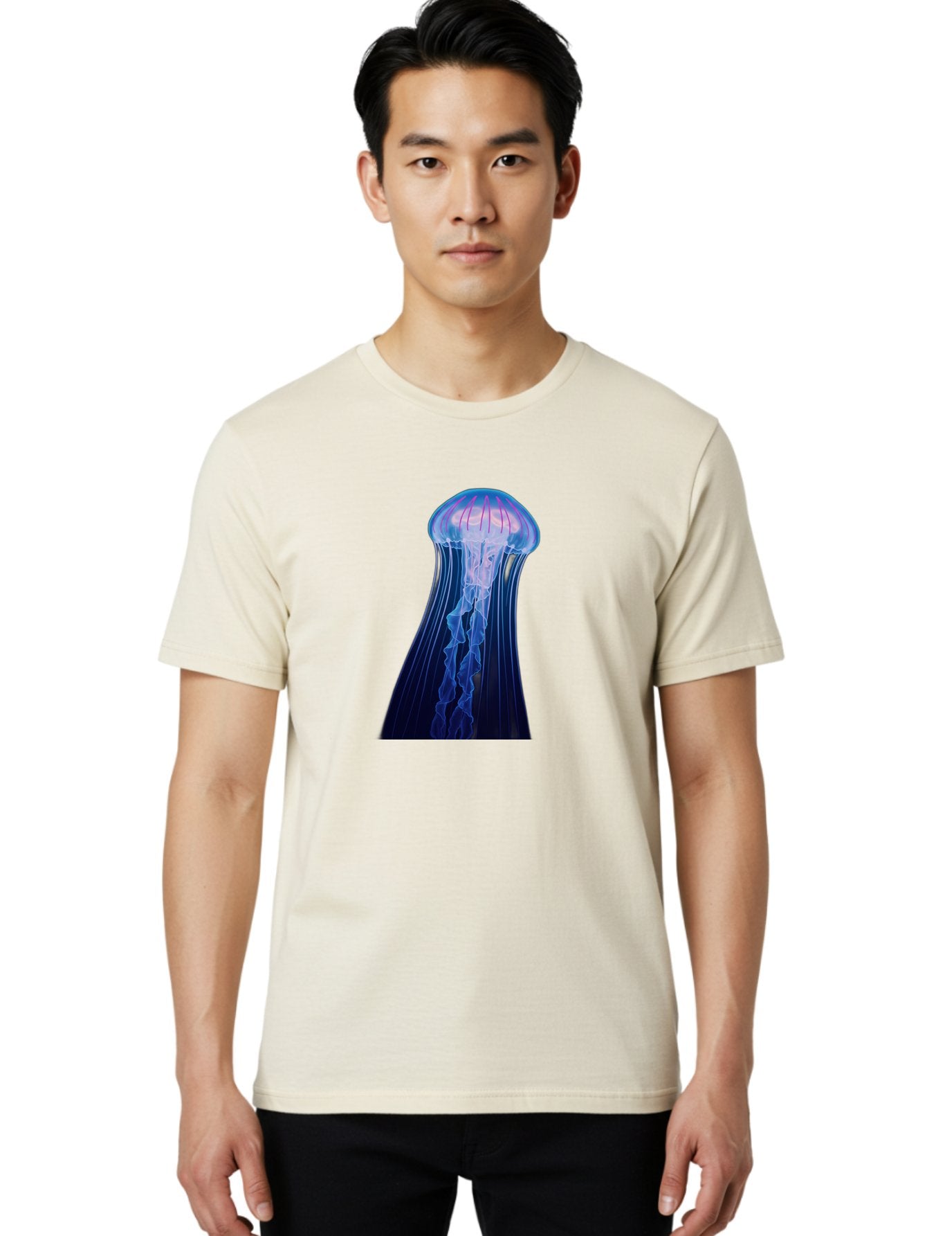 Jellyfish-6 Men'S Graphic Tee, 100% Cotton, Comfortable Casual Summer Wear, Machine Washable, Vintage Camera, Old Camera, Antique Camera, Black Camera, Classic Photography, Photography Equipment, Nostalgic Device, Film Camera, Camera Art Baj519 24