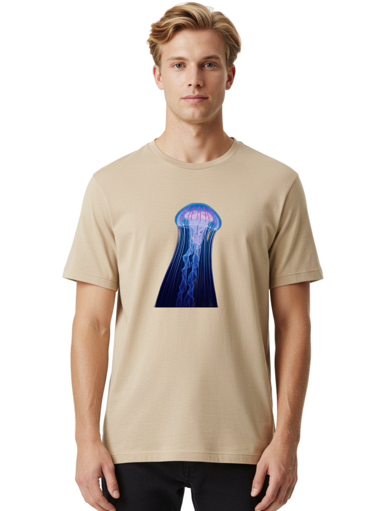 Jellyfish-6 Men'S Graphic Tee, 100% Cotton, Comfortable Casual Summer Wear, Machine Washable, Vintage Camera, Old Camera, Antique Camera, Black Camera, Classic Photography, Photography Equipment, Nostalgic Device, Film Camera, Camera Art Baj519 18