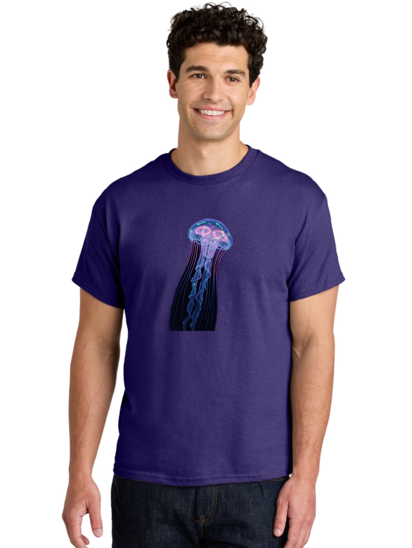 Jellyfish-7 Men'S Graphic Tee, 100% Cotton, Comfortable Casual Summer Wear, Machine Washable, Vintage Camera, Old Camera, Antique Camera, Black Camera, Classic Photography, Photography Equipment, Nostalgic Device, Film Camera, Camera Art Baj520 30