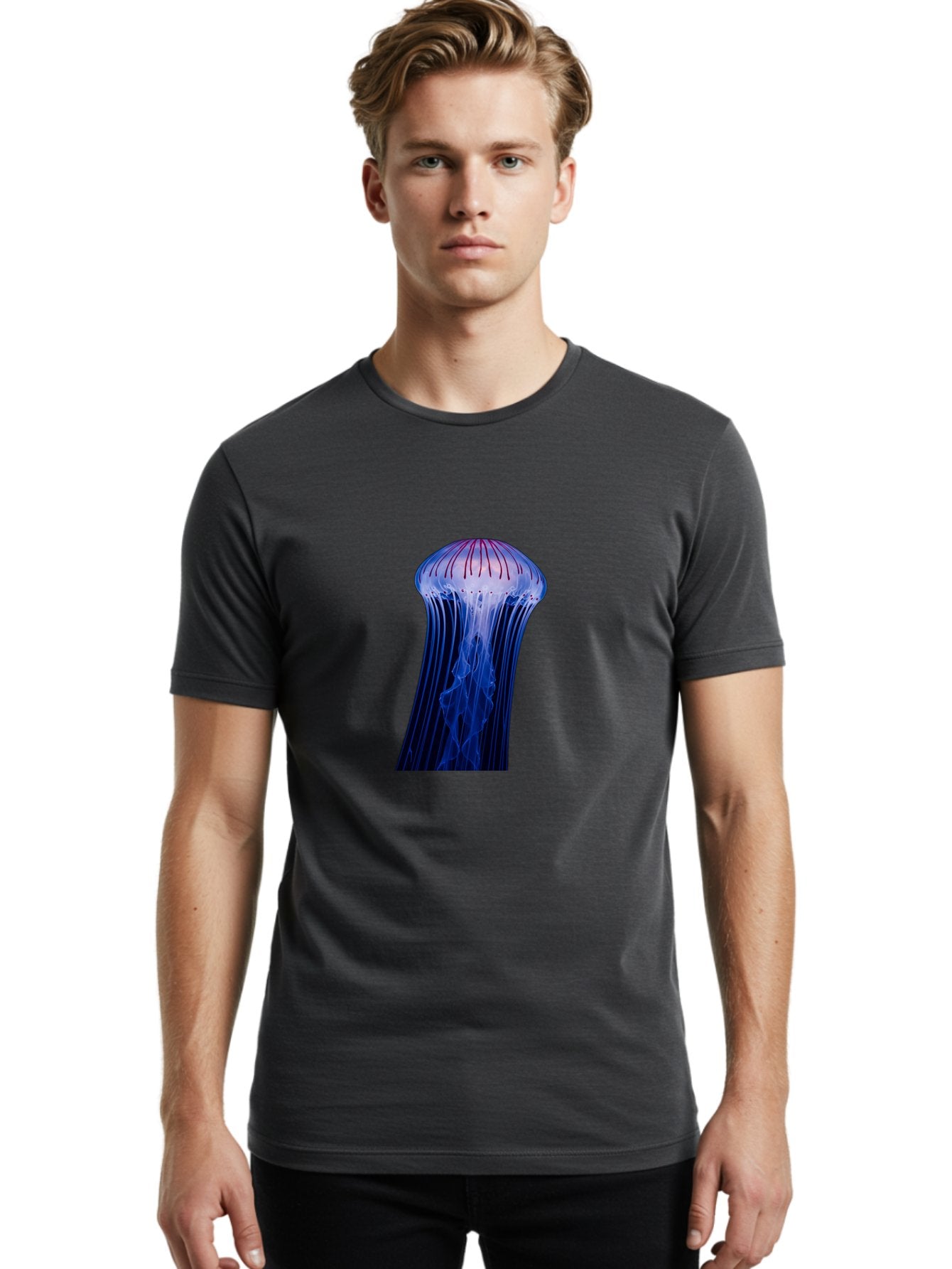 Jellyfish-8 Men'S Graphic Tee, 100% Cotton, Comfortable Casual Summer Wear, Machine Washable, Vintage Camera, Old Camera, Antique Camera, Black Camera, Classic Photography, Photography Equipment, Nostalgic Device, Film Camera, Camera Art Baj521 18