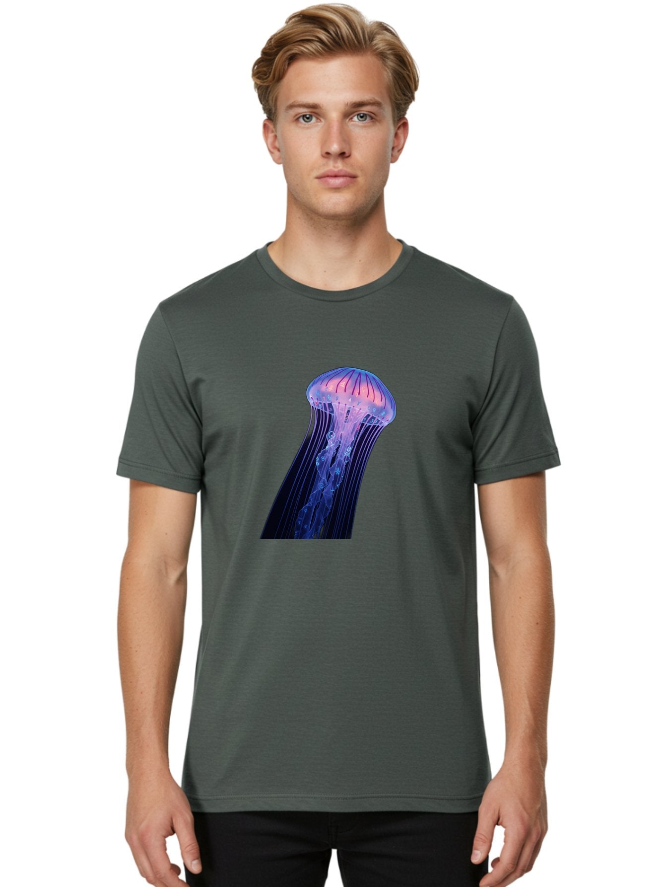 Jellyfish-9 Men'S Graphic Tee, 100% Cotton, Comfortable Casual Summer Wear, Machine Washable, Vintage Camera, Old Camera, Antique Camera, Black Camera, Classic Photography, Photography Equipment, Nostalgic Device, Film Camera, Camera Art Baj522 29
