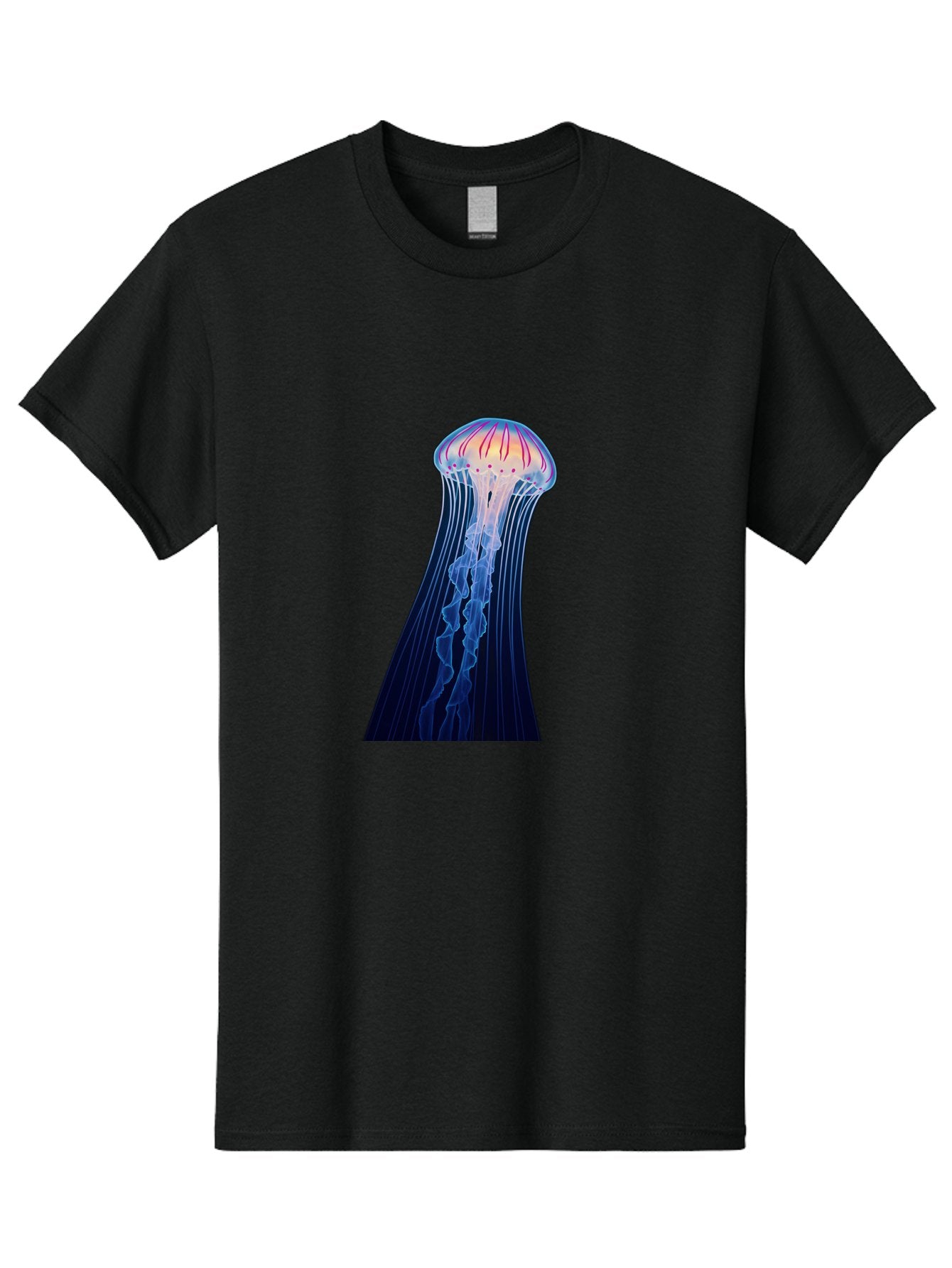 Jellyfish-Illustration Men'S Graphic Tee, 100% Cotton, Comfortable Casual Summer Wear, Machine Washable, Vintage Camera, Old Camera, Antique Camera, Black Camera, Classic Photography, Photography Equipment, Nostalgic Device, Film Camera, Baj524 3