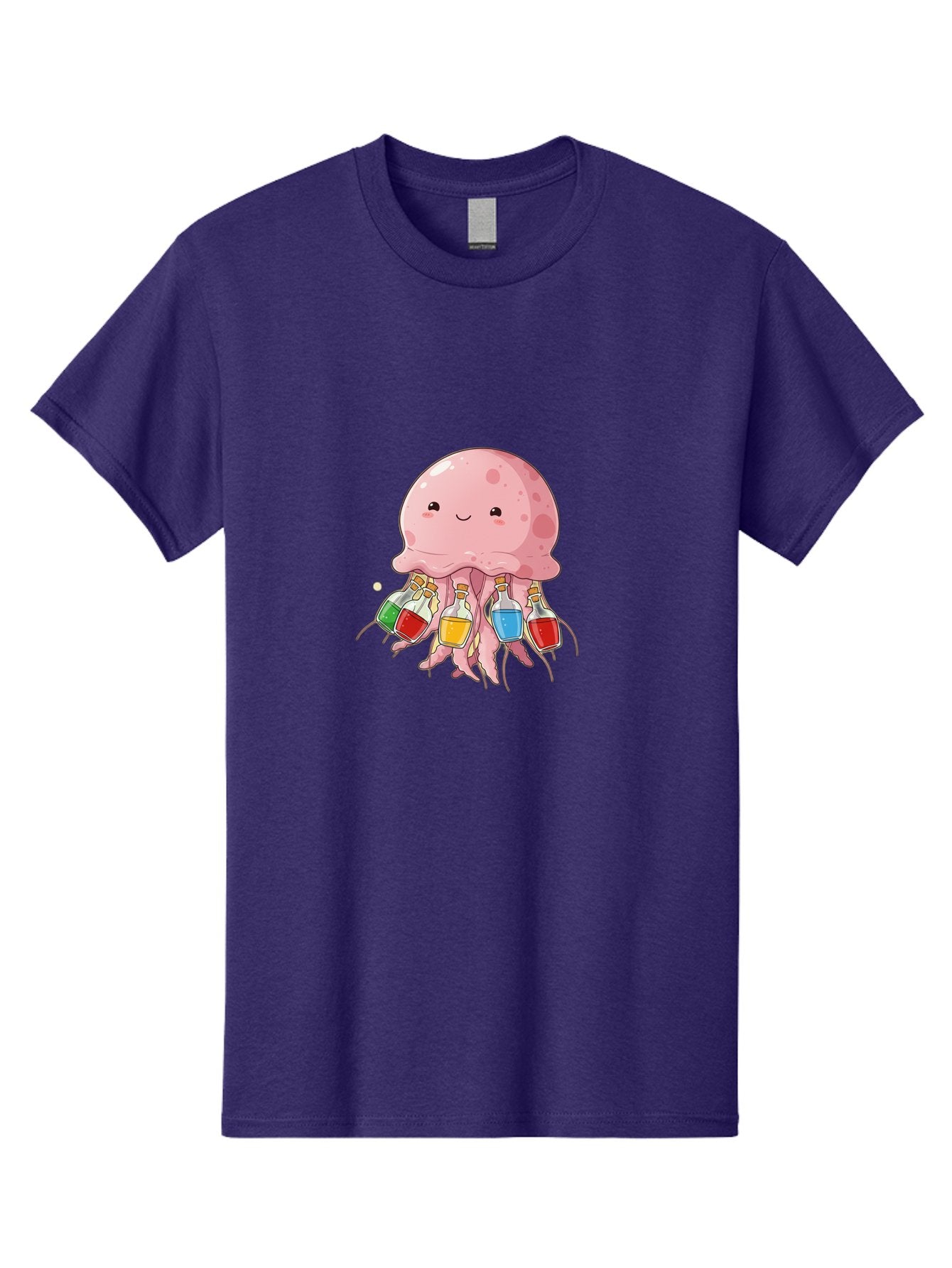 Jellyfish-With-Potion-Bottles Men'S Graphic Tee, 100% Cotton, Comfortable Casual Summer Wear, Machine Washable, Vintage Camera, Old Camera, Antique Camera, Black Camera, Classic Photography, Photography Equipment, Nostalgic Device, Baj528 8