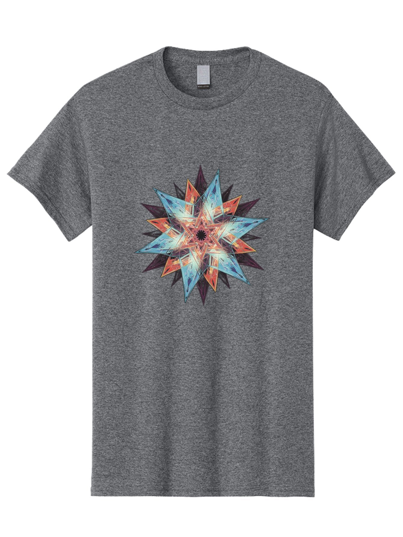 Kaleidoscope-Star Men'S Graphic Tee, 100% Cotton, Comfortable Casual Summer Wear, Machine Washable, Vintage Camera, Old Camera, Antique Camera, Black Camera, Classic Photography, Photography Equipment, Nostalgic Device, Film Camera, Camera Art Baj530