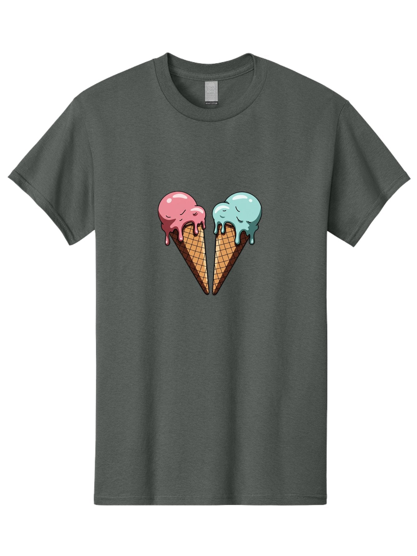 Kissing-Ice-Cream-Cones Men'S Graphic Tee, 100% Cotton, Comfortable Casual Summer Wear, Machine Washable, Vintage Camera, Old Camera, Antique Camera, Black Camera, Classic Photography, Photography Equipment, Nostalgic Device, Film Camera, Baj533 6