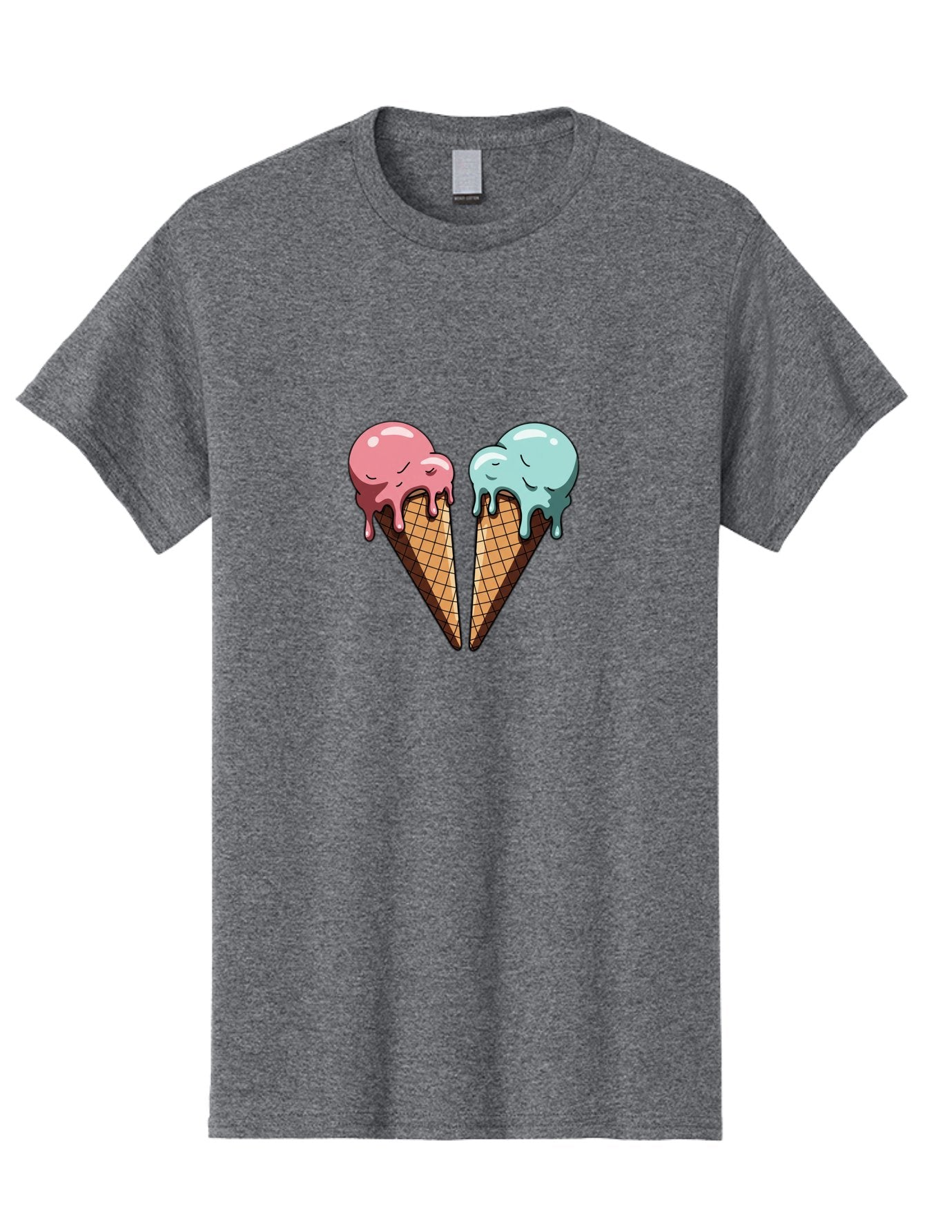Kissing-Ice-Cream-Cones Men'S Graphic Tee, 100% Cotton, Comfortable Casual Summer Wear, Machine Washable, Vintage Camera, Old Camera, Antique Camera, Black Camera, Classic Photography, Photography Equipment, Nostalgic Device, Film Camera, Baj533 10