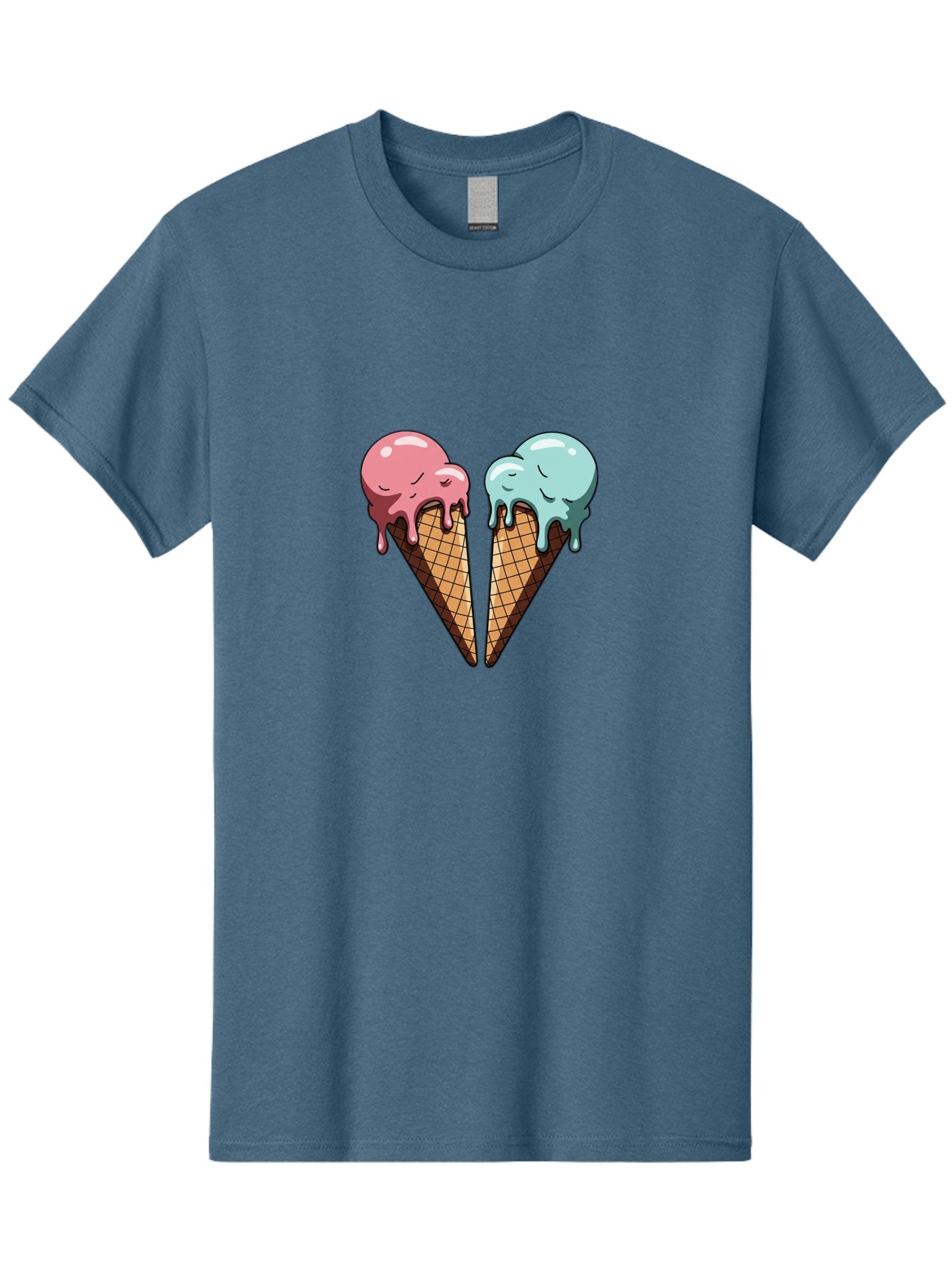 Kissing-Ice-Cream-Cones Men'S Graphic Tee, 100% Cotton, Comfortable Casual Summer Wear, Machine Washable, Vintage Camera, Old Camera, Antique Camera, Black Camera, Classic Photography, Photography Equipment, Nostalgic Device, Film Camera, Baj533 7