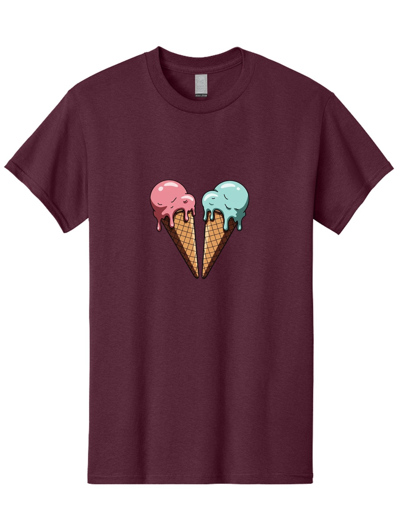 Kissing-Ice-Cream-Cones Men'S Graphic Tee, 100% Cotton, Comfortable Casual Summer Wear, Machine Washable, Vintage Camera, Old Camera, Antique Camera, Black Camera, Classic Photography, Photography Equipment, Nostalgic Device, Film Camera, Baj533 14