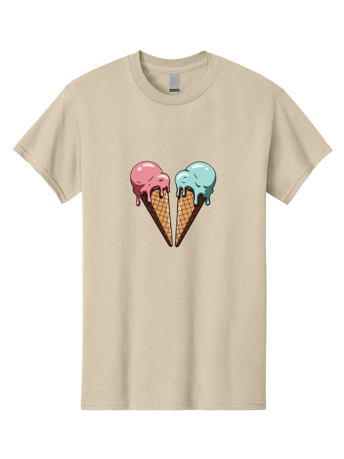Kissing-Ice-Cream-Cones Men'S Graphic Tee, 100% Cotton, Comfortable Casual Summer Wear, Machine Washable, Vintage Camera, Old Camera, Antique Camera, Black Camera, Classic Photography, Photography Equipment, Nostalgic Device, Film Camera, Baj533 3