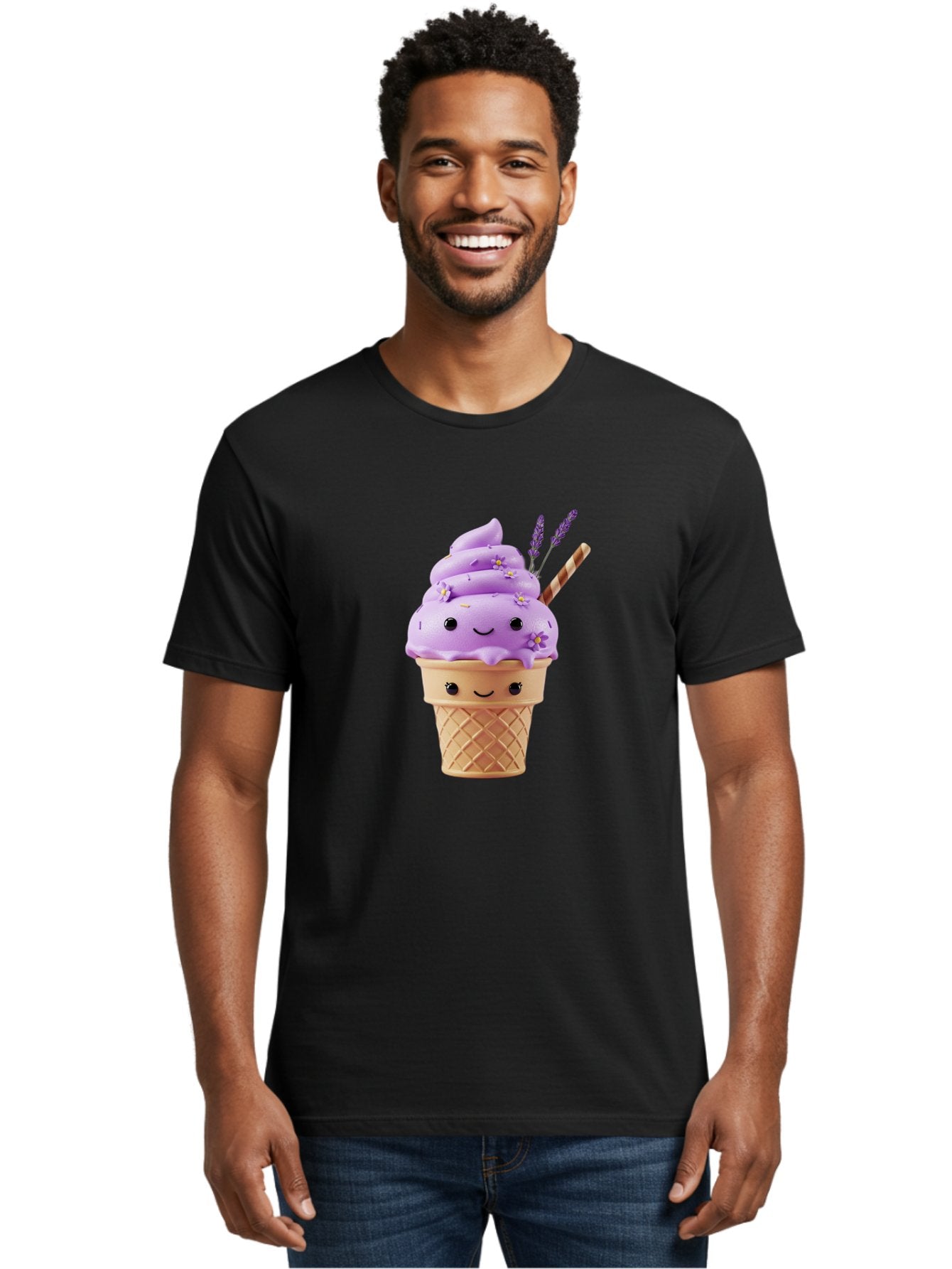 Lavender-Ice-Cream Men'S Graphic Tee, 100% Cotton, Comfortable Casual Summer Wear, Machine Washable, Vintage Camera, Old Camera, Antique Camera, Black Camera, Classic Photography, Photography Equipment, Nostalgic Device, Film Camera, Baj561 22