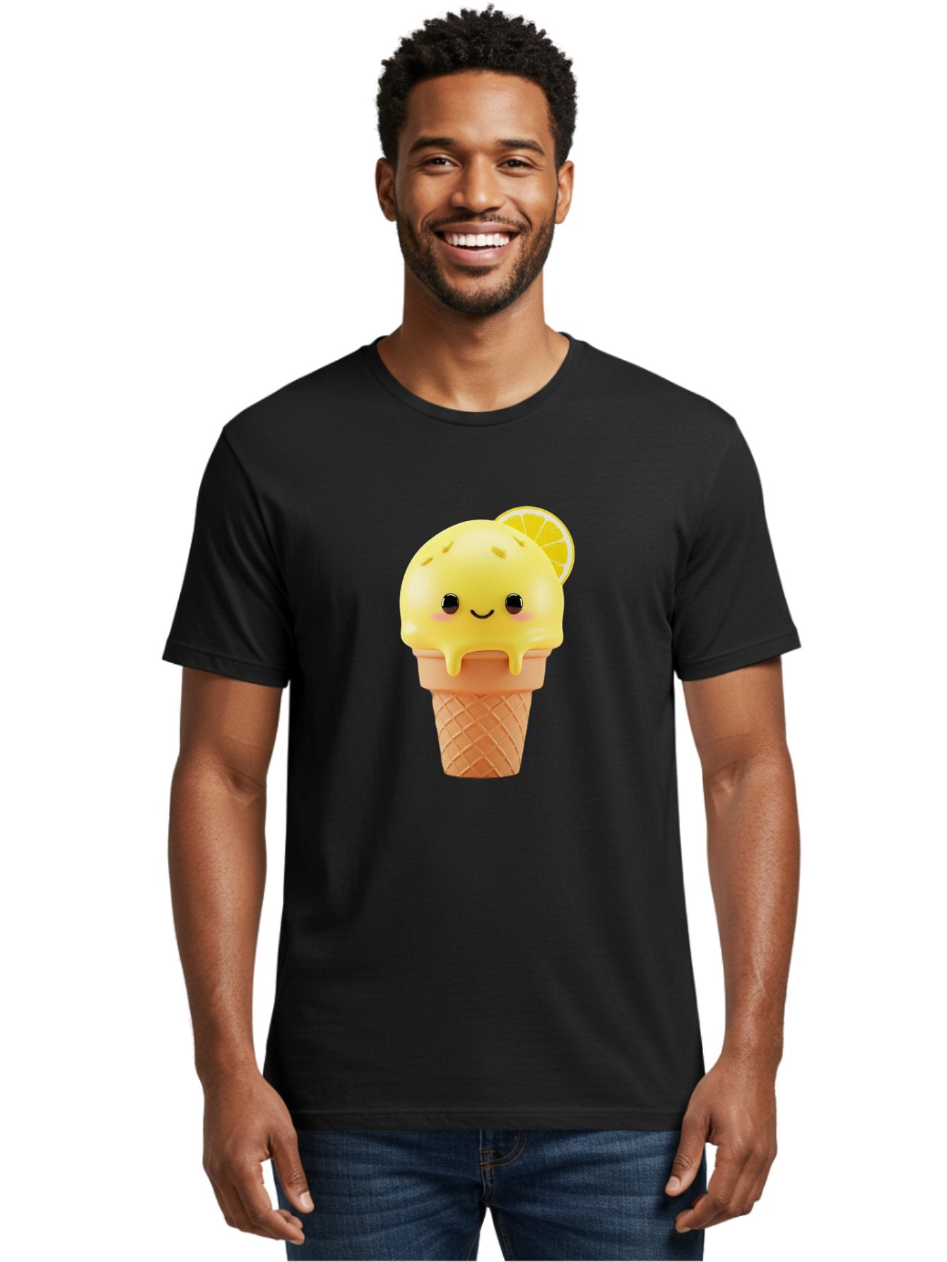 Lemon-Ice-Cream-Cone Men'S Graphic Tee, 100% Cotton, Comfortable Casual Summer Wear, Machine Washable, Vintage Camera, Old Camera, Antique Camera, Black Camera, Classic Photography, Photography Equipment, Nostalgic Device, Film Camera, Baj564 25