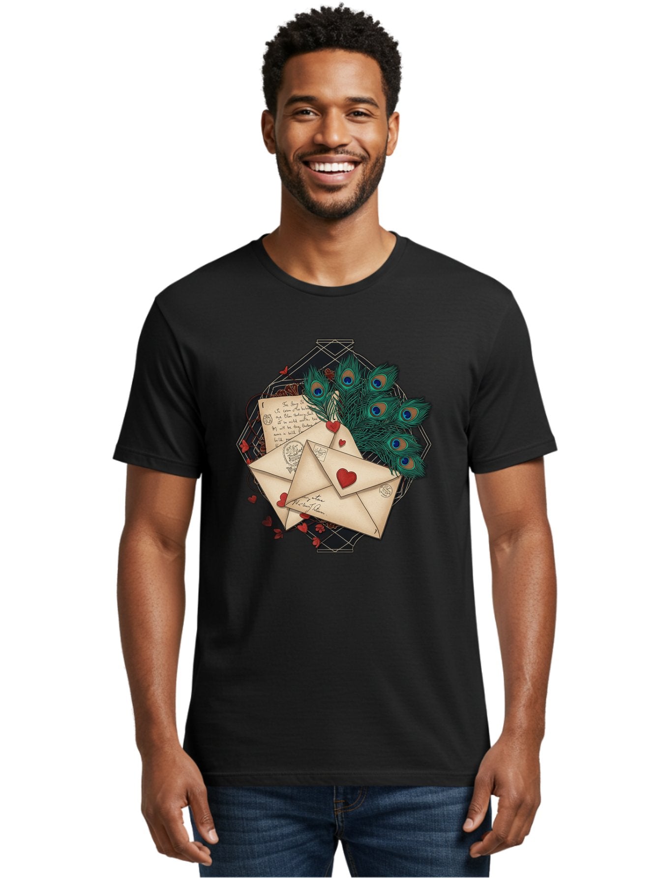 Love-Letters-2 Men'S Graphic Tee, 100% Cotton, Comfortable Casual Summer Wear, Machine Washable, Vintage Camera, Old Camera, Antique Camera, Black Camera, Classic Photography, Photography Equipment, Nostalgic Device, Film Camera, Camera Art Baj569 23