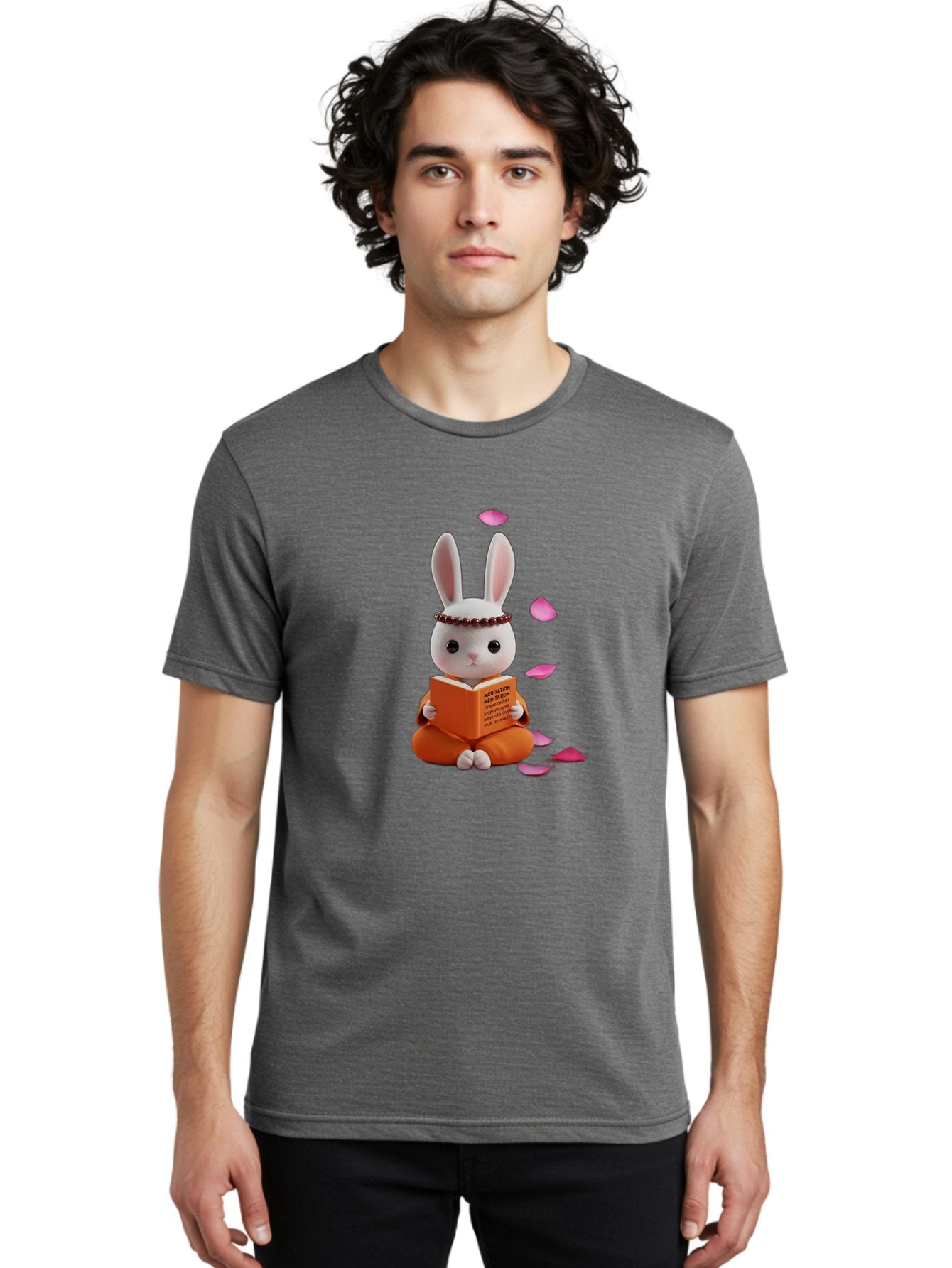 Meditation-Rabbit Men'S Graphic Tee, 100% Cotton, Comfortable Casual Summer Wear, Machine Washable, Vintage Camera, Old Camera, Antique Camera, Black Camera, Classic Photography, Photography Equipment, Nostalgic Device, Film Camera, Camera Art Baj573 28