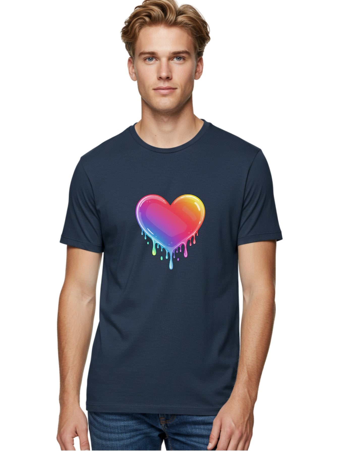 Melting-Heart-1 Men'S Graphic Tee, 100% Cotton, Comfortable Casual Summer Wear, Machine Washable, Vintage Camera, Old Camera, Antique Camera, Black Camera, Classic Photography, Photography Equipment, Nostalgic Device, Film Camera, Camera Art Baj574 24