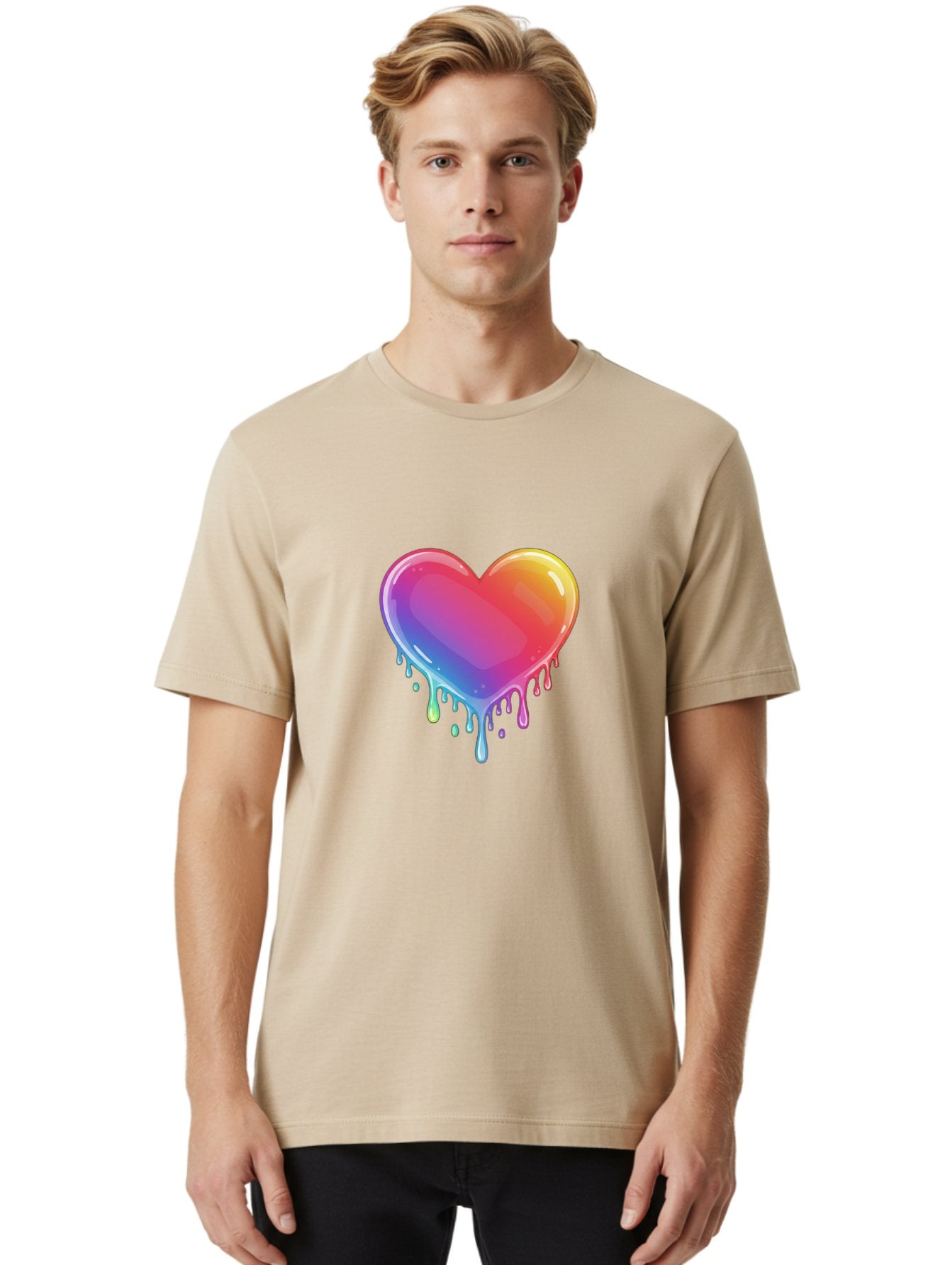 Melting-Heart-1 Men'S Graphic Tee, 100% Cotton, Comfortable Casual Summer Wear, Machine Washable, Vintage Camera, Old Camera, Antique Camera, Black Camera, Classic Photography, Photography Equipment, Nostalgic Device, Film Camera, Camera Art Baj574 30