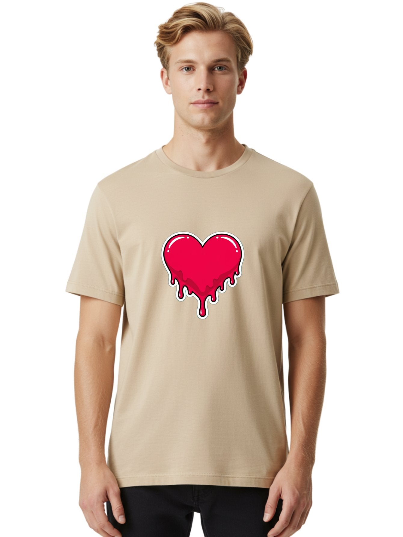 Melting-Heart-11 Men'S Graphic Tee, 100% Cotton, Comfortable Casual Summer Wear, Machine Washable, Vintage Camera, Old Camera, Antique Camera, Black Camera, Classic Photography, Photography Equipment, Nostalgic Device, Film Camera, Camera Art Baj576 19