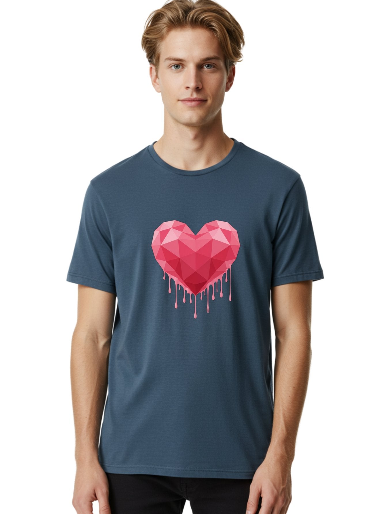 Melting-Heart-3 Men'S Graphic Tee, 100% Cotton, Comfortable Casual Summer Wear, Machine Washable, Vintage Camera, Old Camera, Antique Camera, Black Camera, Classic Photography, Photography Equipment, Nostalgic Device, Film Camera, Camera Art Baj581 23