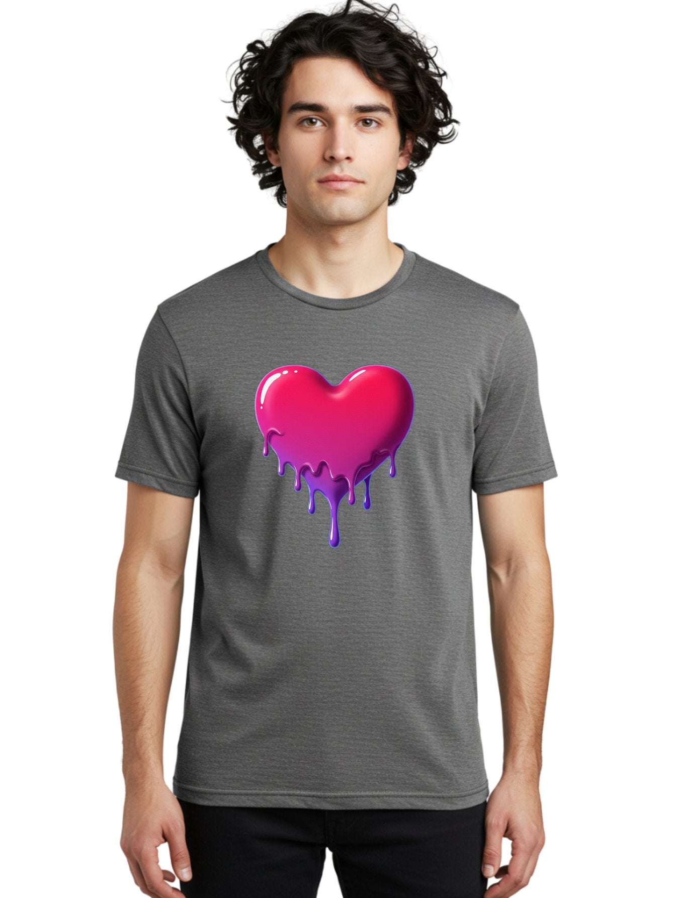 Melting-Heart-5 Men'S Graphic Tee, 100% Cotton, Comfortable Casual Summer Wear, Machine Washable, Vintage Camera, Old Camera, Antique Camera, Black Camera, Classic Photography, Photography Equipment, Nostalgic Device, Film Camera, Camera Art Baj583 25