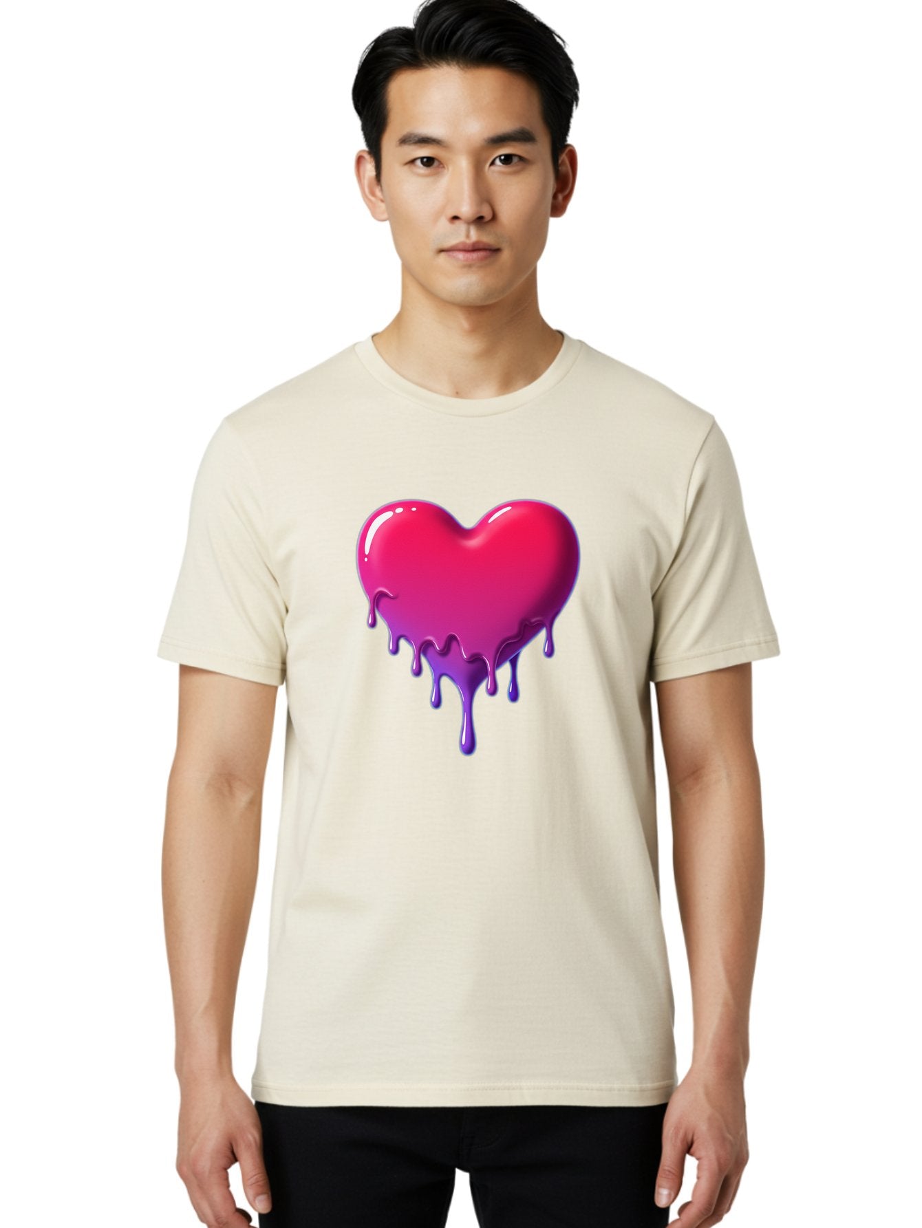 Melting-Heart-5 Men'S Graphic Tee, 100% Cotton, Comfortable Casual Summer Wear, Machine Washable, Vintage Camera, Old Camera, Antique Camera, Black Camera, Classic Photography, Photography Equipment, Nostalgic Device, Film Camera, Camera Art Baj583 20