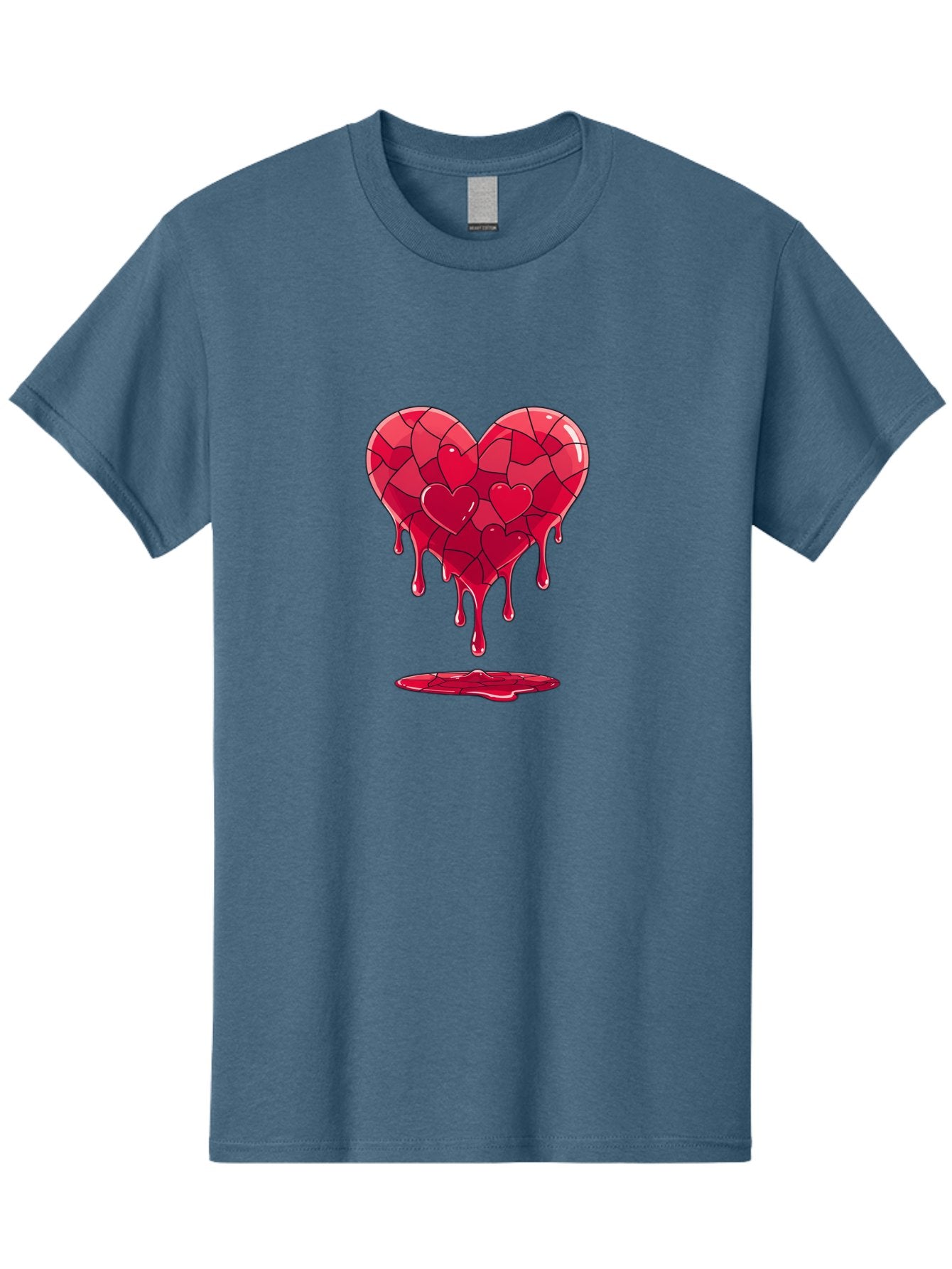 Melting-Heart-7 Men'S Graphic Tee, 100% Cotton, Comfortable Casual Summer Wear, Machine Washable, Vintage Camera, Old Camera, Antique Camera, Black Camera, Classic Photography, Photography Equipment, Nostalgic Device, Film Camera, Camera Art Baj585