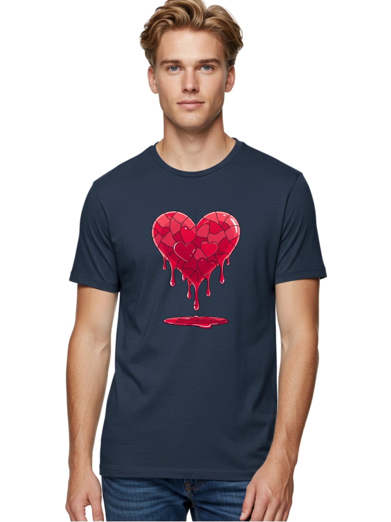 Melting-Heart-7 Men'S Graphic Tee, 100% Cotton, Comfortable Casual Summer Wear, Machine Washable, Vintage Camera, Old Camera, Antique Camera, Black Camera, Classic Photography, Photography Equipment, Nostalgic Device, Film Camera, Camera Art Baj585 22