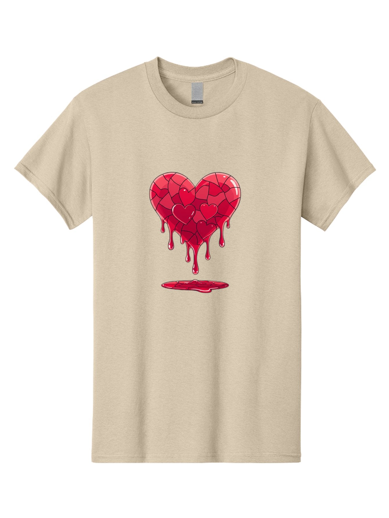 Melting-Heart-7 Men'S Graphic Tee, 100% Cotton, Comfortable Casual Summer Wear, Machine Washable, Vintage Camera, Old Camera, Antique Camera, Black Camera, Classic Photography, Photography Equipment, Nostalgic Device, Film Camera, Camera Art Baj585 15