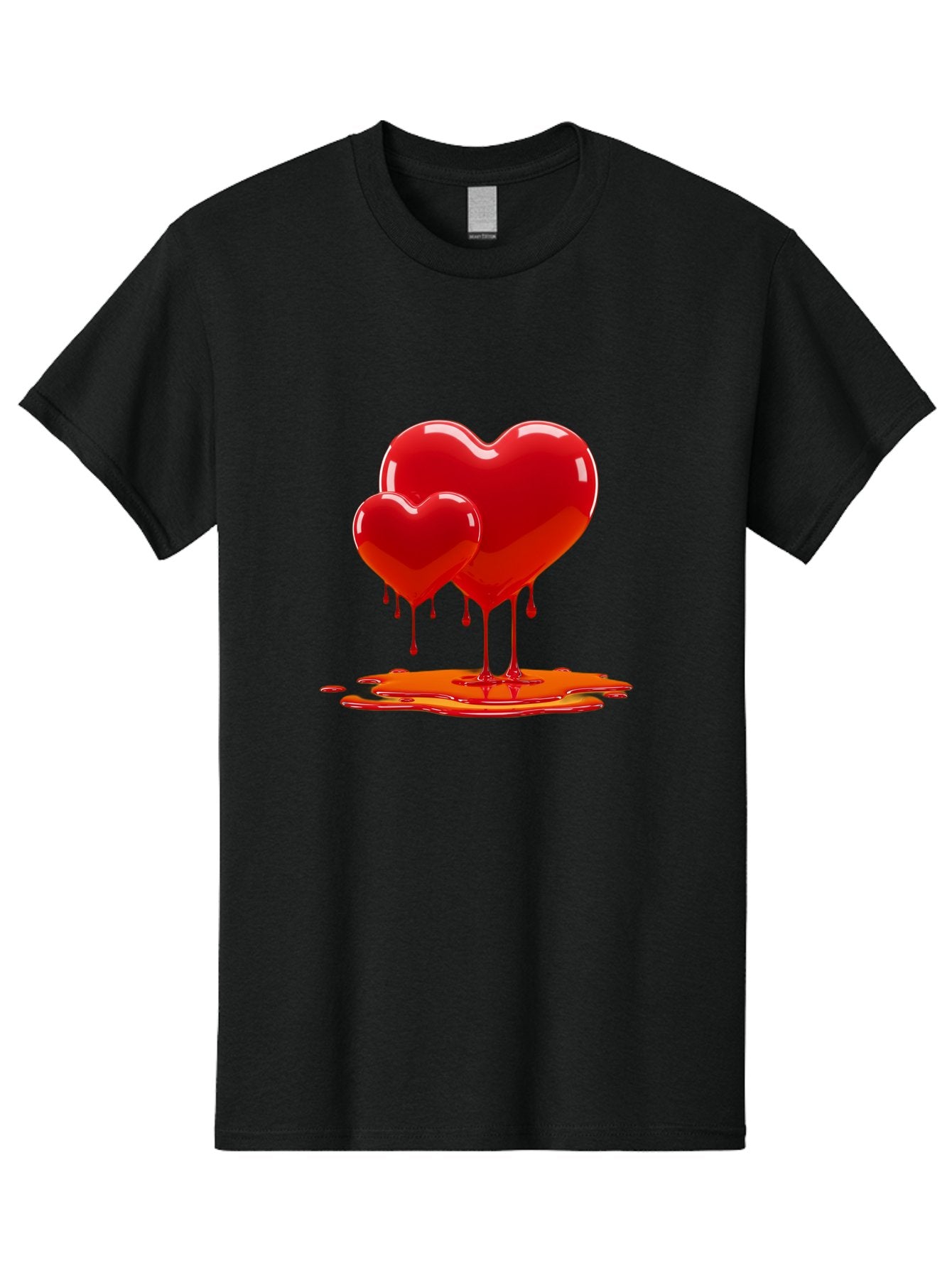 Melting-Heart-9 Men'S Graphic Tee, 100% Cotton, Comfortable Casual Summer Wear, Machine Washable, Vintage Camera, Old Camera, Antique Camera, Black Camera, Classic Photography, Photography Equipment, Nostalgic Device, Film Camera, Camera Art Baj587
