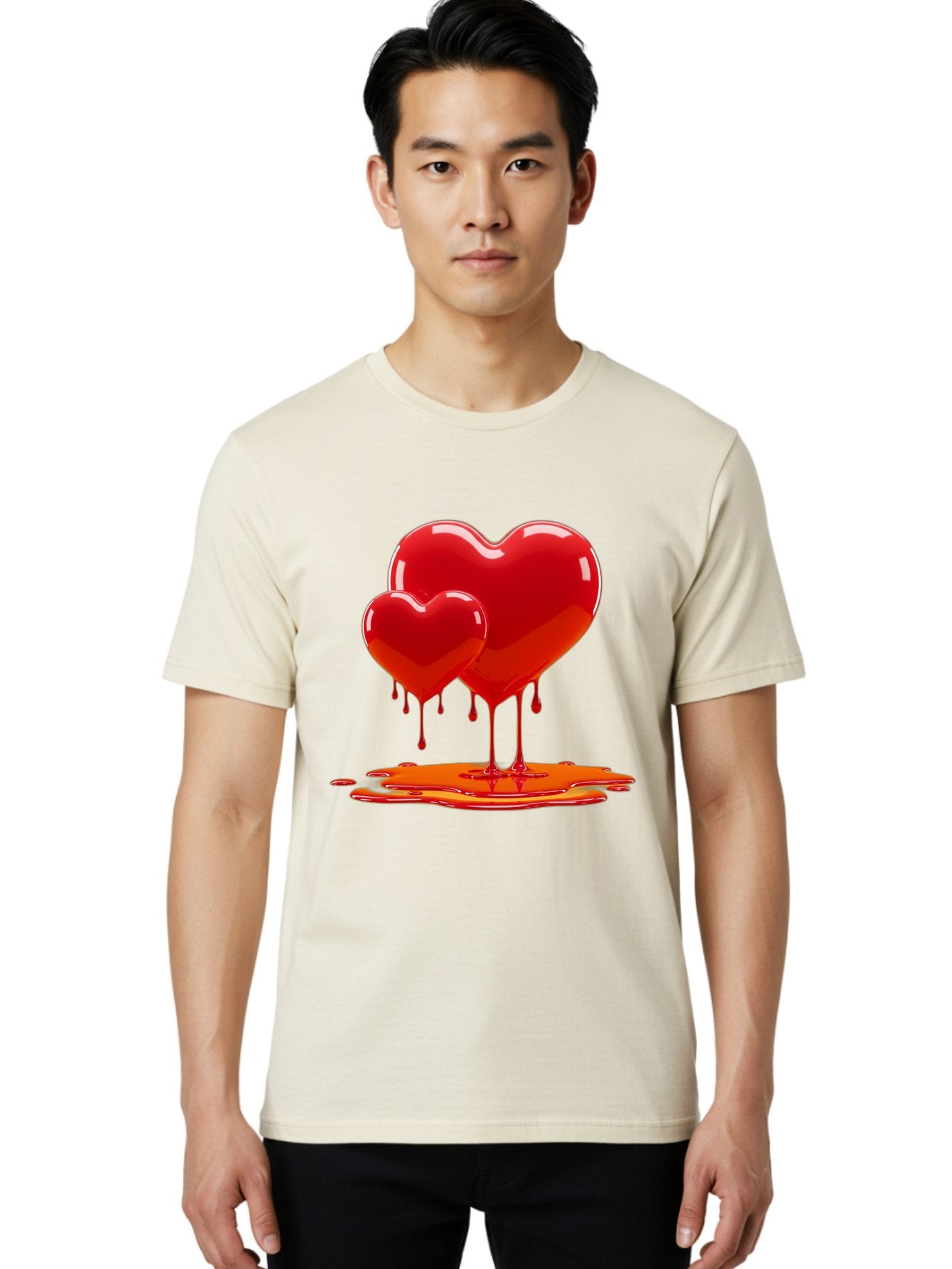 Melting-Heart-9 Men'S Graphic Tee, 100% Cotton, Comfortable Casual Summer Wear, Machine Washable, Vintage Camera, Old Camera, Antique Camera, Black Camera, Classic Photography, Photography Equipment, Nostalgic Device, Film Camera, Camera Art Baj587 16