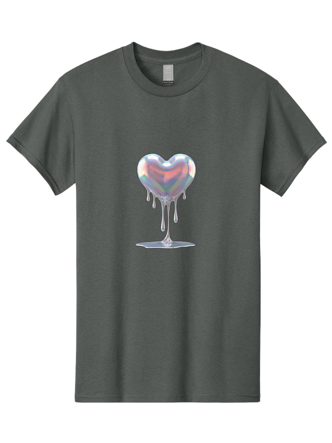 Melting-Holographic-Heart Men'S Graphic Tee, 100% Cotton, Comfortable Casual Summer Wear, Machine Washable, Vintage Camera, Old Camera, Antique Camera, Black Camera, Classic Photography, Photography Equipment, Nostalgic Device, Film Camera, Baj590 15
