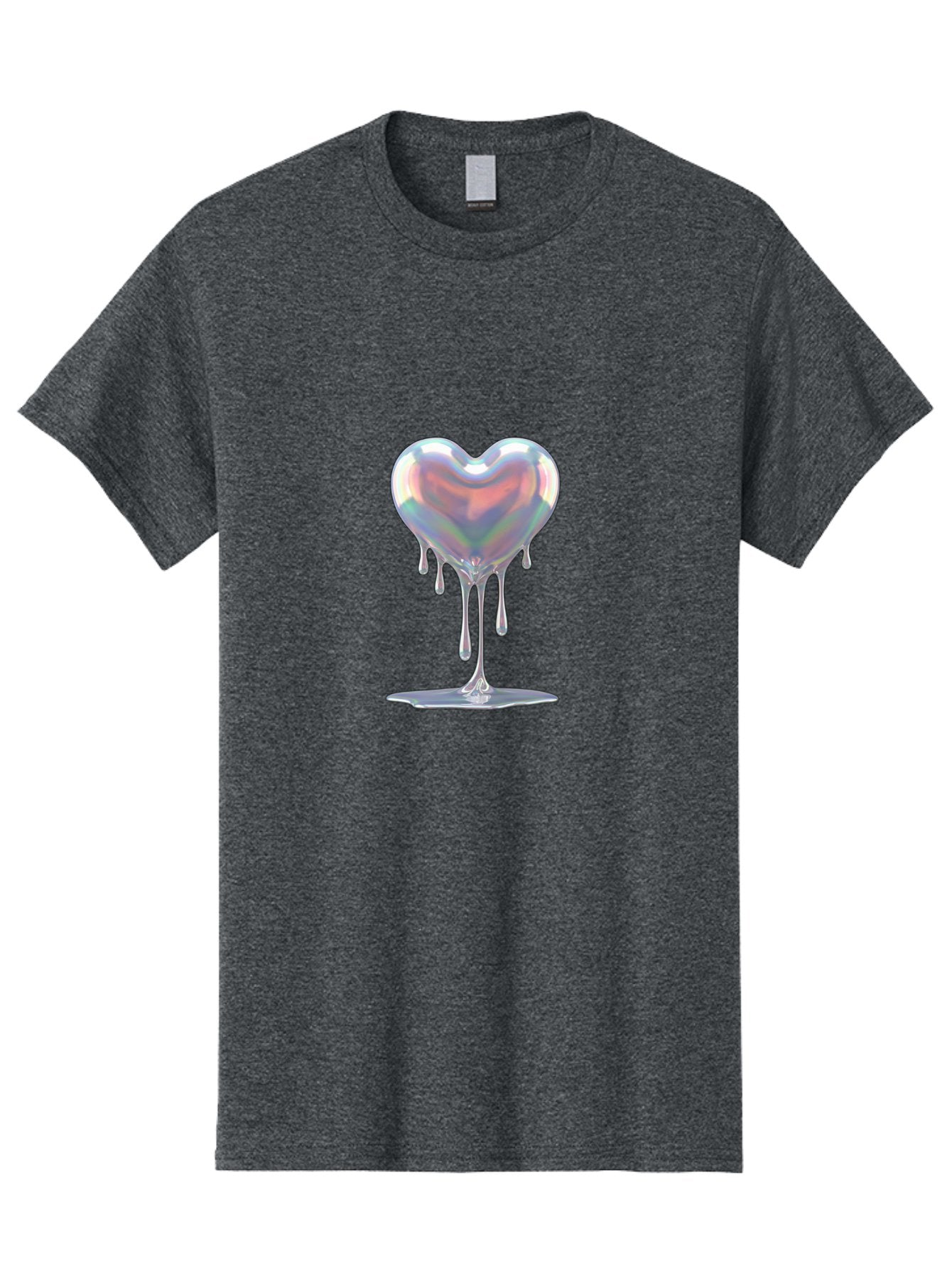 Melting-Holographic-Heart Men'S Graphic Tee, 100% Cotton, Comfortable Casual Summer Wear, Machine Washable, Vintage Camera, Old Camera, Antique Camera, Black Camera, Classic Photography, Photography Equipment, Nostalgic Device, Film Camera, Baj590 3