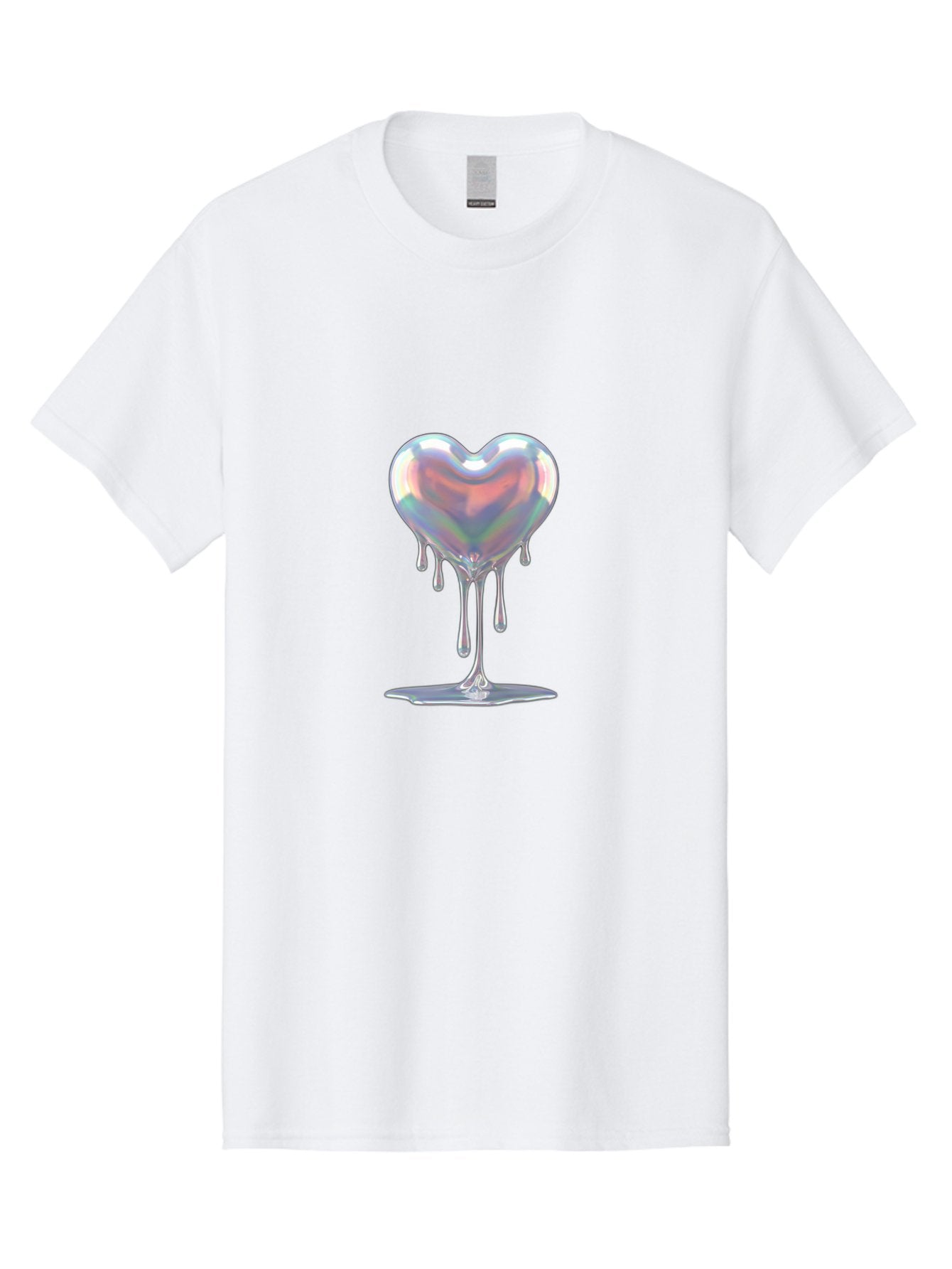 Melting-Holographic-Heart Men'S Graphic Tee, 100% Cotton, Comfortable Casual Summer Wear, Machine Washable, Vintage Camera, Old Camera, Antique Camera, Black Camera, Classic Photography, Photography Equipment, Nostalgic Device, Film Camera, Baj590 8