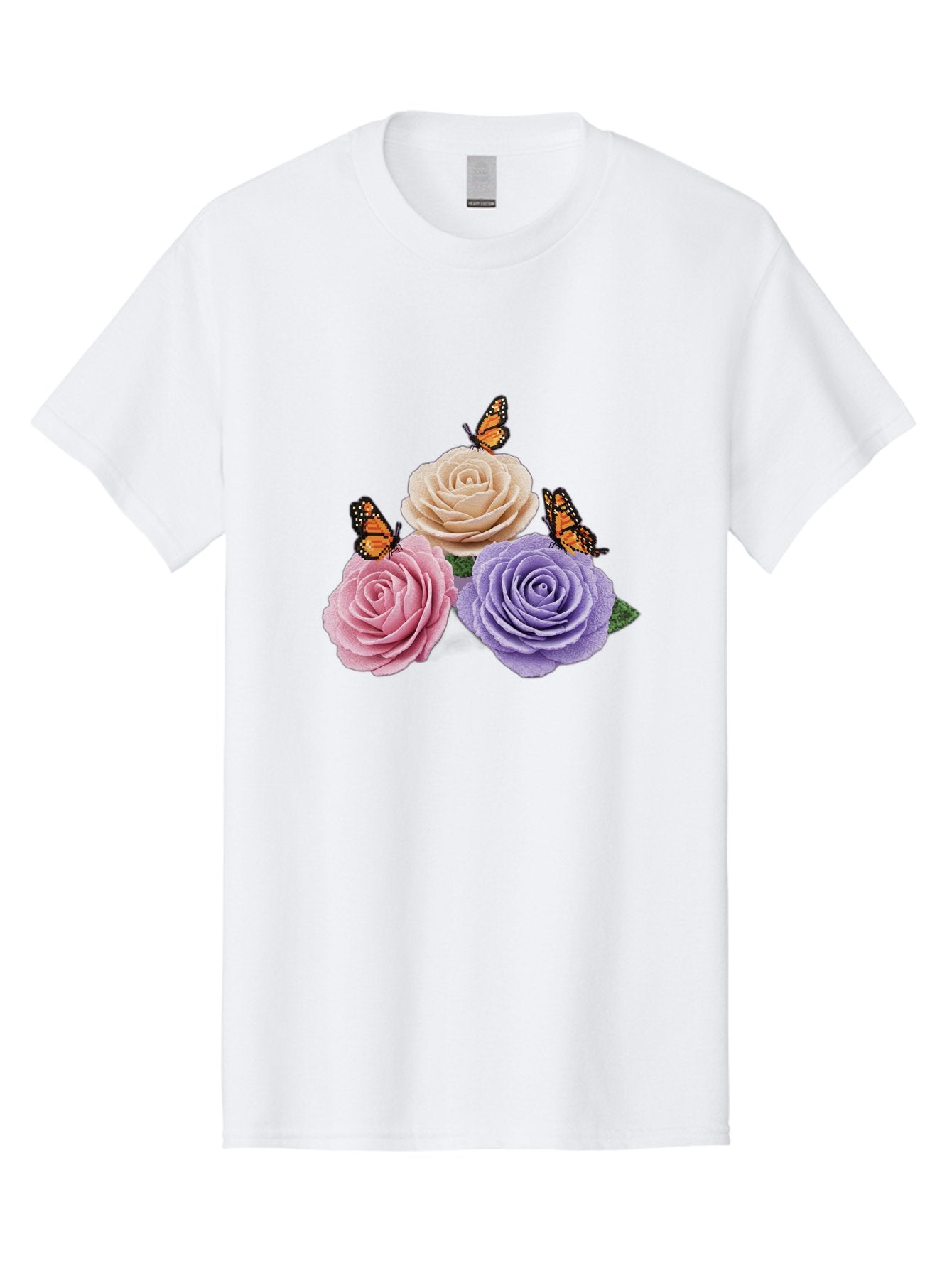 Monarch-Butterflies-Roses Men'S Graphic Tee, 100% Cotton, Comfortable Casual Summer Wear, Machine Washable, Vintage Camera, Old Camera, Antique Camera, Black Camera, Classic Photography, Photography Equipment, Nostalgic Device, Film Camera, Baj594 3