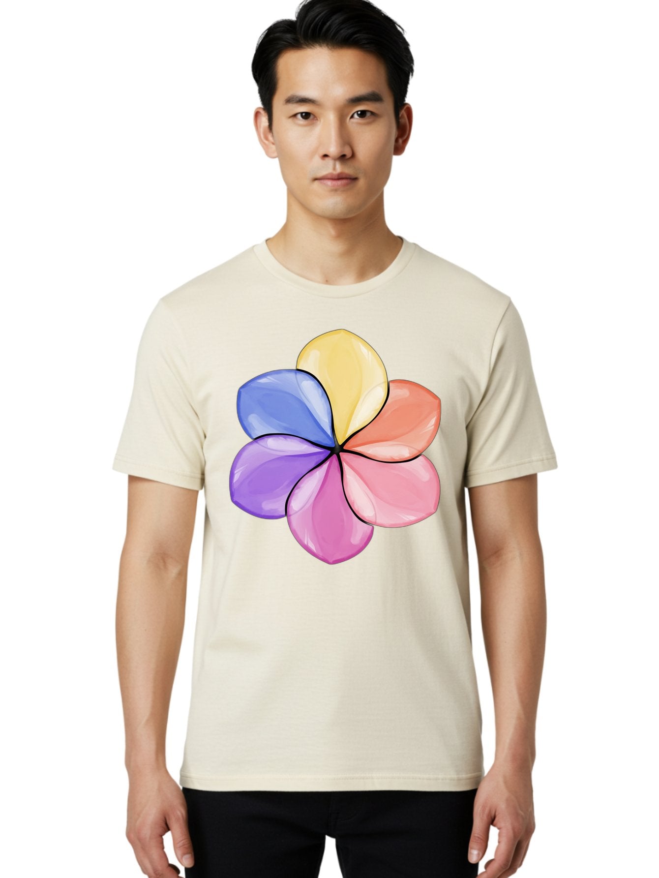 Multicolored-Flower Men'S Graphic Tee, 100% Cotton, Comfortable Casual Summer Wear, Machine Washable, Vintage Camera, Old Camera, Antique Camera, Black Camera, Classic Photography, Photography Equipment, Nostalgic Device, Film Camera, Baj595 28