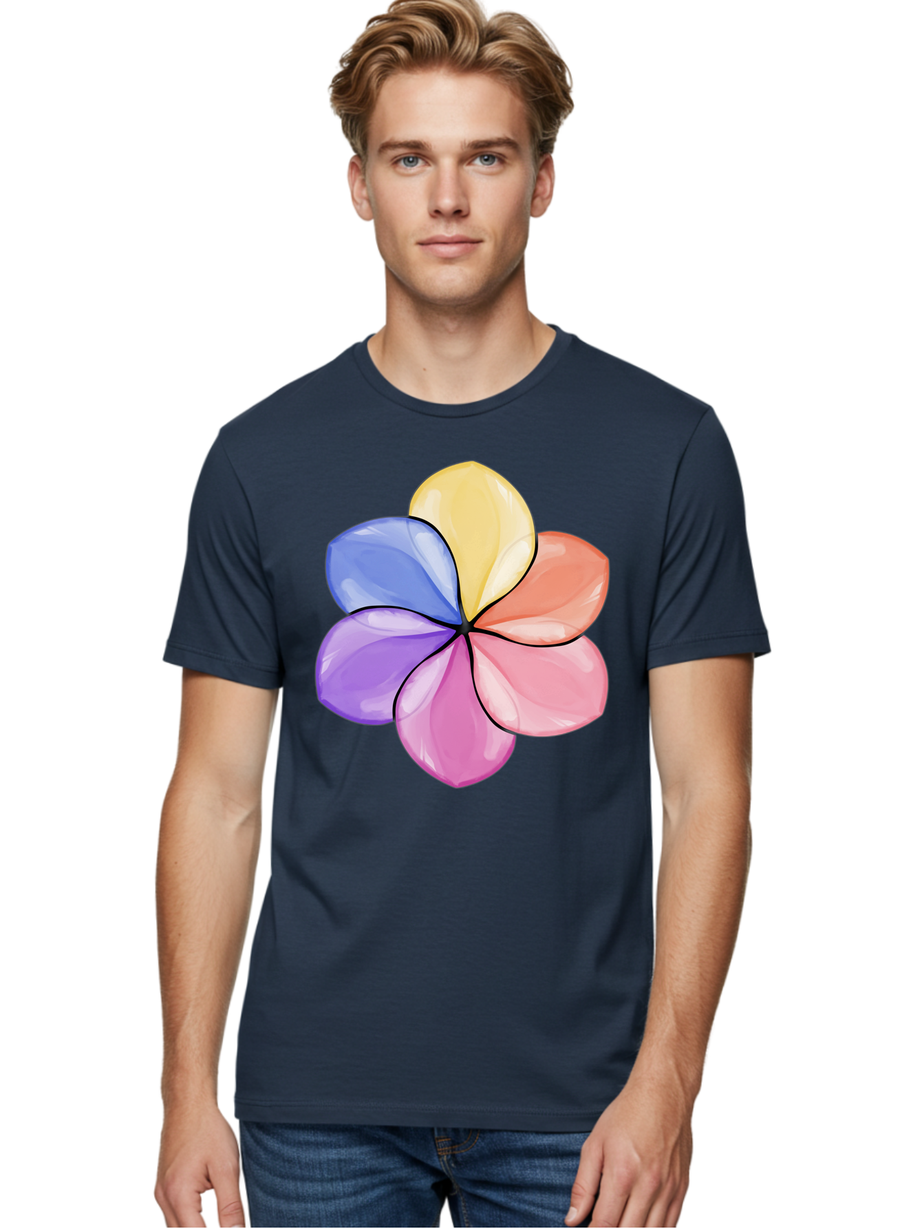 Multicolored-Flower Men'S Graphic Tee, 100% Cotton, Comfortable Casual Summer Wear, Machine Washable, Vintage Camera, Old Camera, Antique Camera, Black Camera, Classic Photography, Photography Equipment, Nostalgic Device, Film Camera, Baj595 24