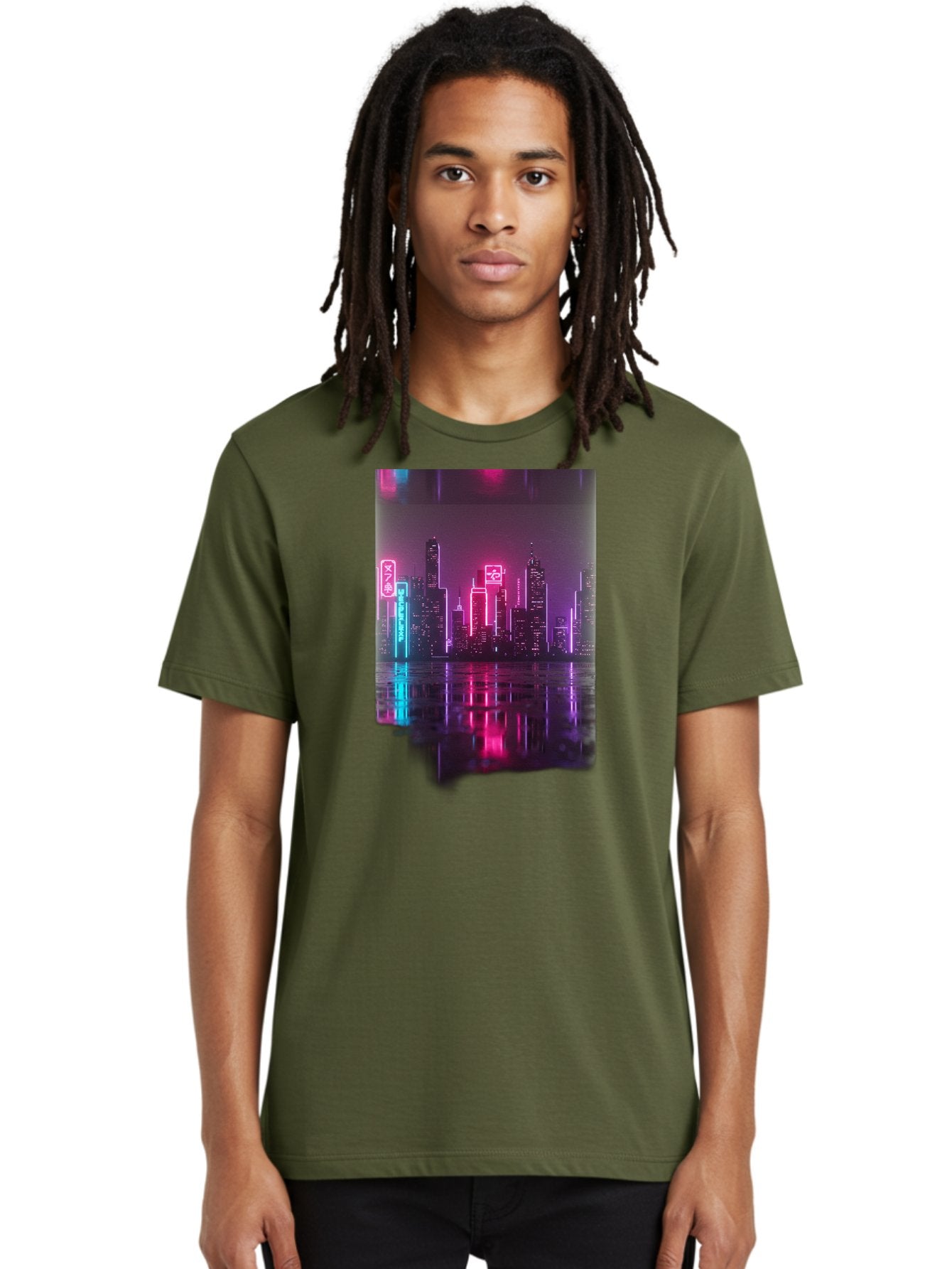 Neon-Cityscape Men'S Graphic Tee, 100% Cotton, Comfortable Casual Summer Wear, Machine Washable, Vintage Camera, Old Camera, Antique Camera, Black Camera, Classic Photography, Photography Equipment, Nostalgic Device, Film Camera, Camera Art Baj596 19