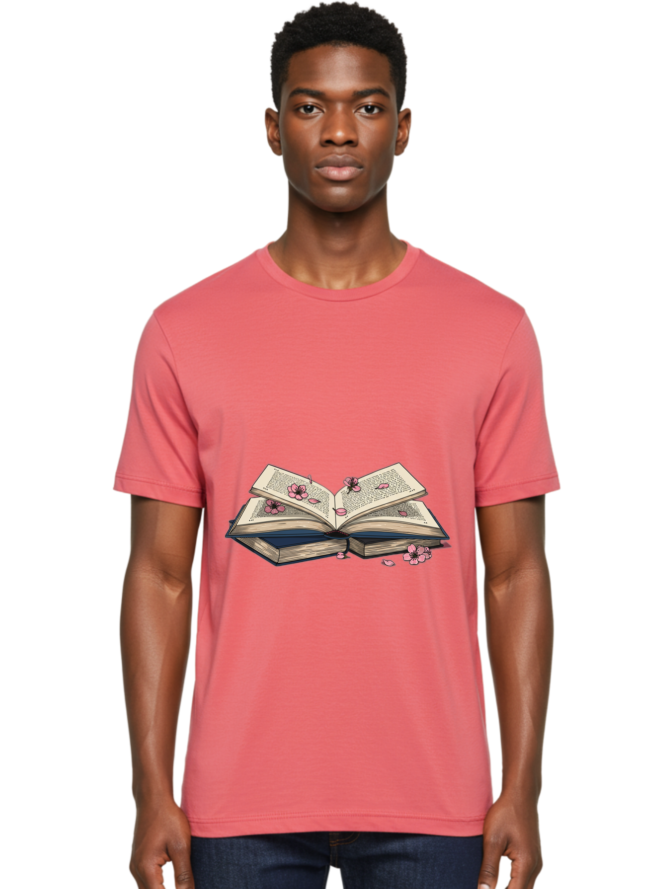 Open-Book-With-Flowers Men'S Graphic Tee, 100% Cotton, Comfortable Casual Summer Wear, Machine Washable, Vintage Camera, Old Camera, Antique Camera, Black Camera, Classic Photography, Photography Equipment, Nostalgic Device, Film Camera, Baj600 17