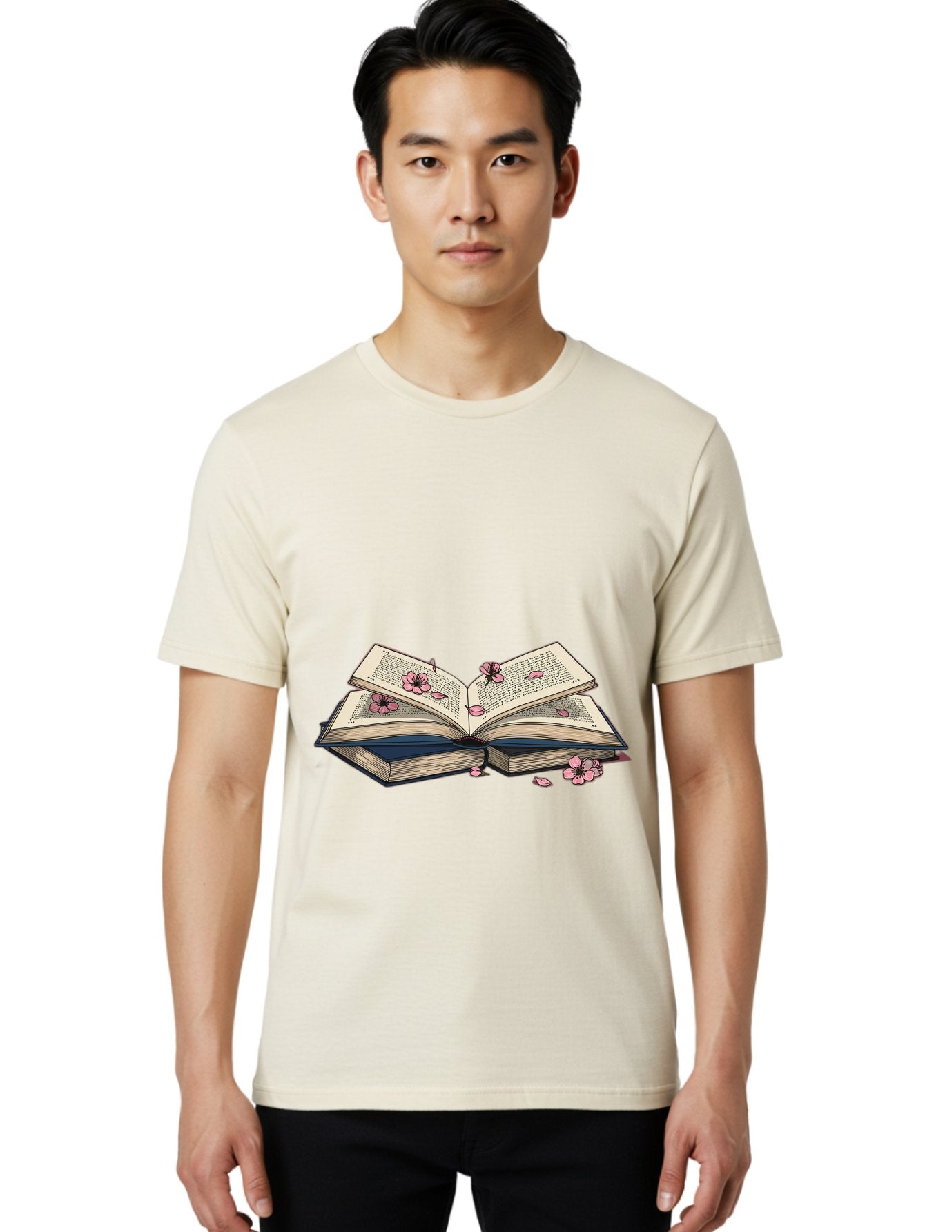 Open-Book-With-Flowers Men'S Graphic Tee, 100% Cotton, Comfortable Casual Summer Wear, Machine Washable, Vintage Camera, Old Camera, Antique Camera, Black Camera, Classic Photography, Photography Equipment, Nostalgic Device, Film Camera, Baj600 28