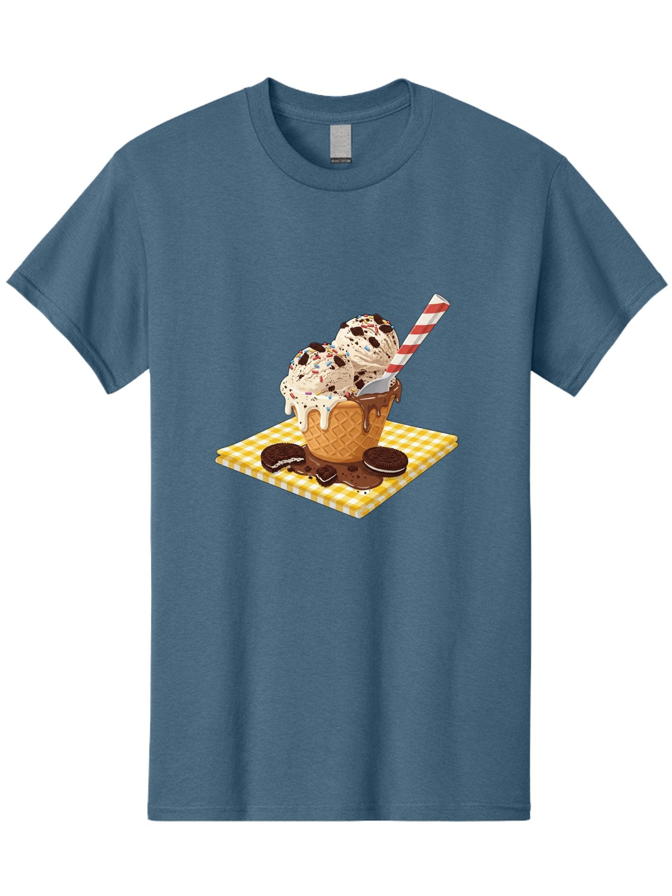 Oreo-Ice-Cream Men'S Graphic Tee, 100% Cotton, Comfortable Casual Summer Wear, Machine Washable, Vintage Camera, Old Camera, Antique Camera, Black Camera, Classic Photography, Photography Equipment, Nostalgic Device, Film Camera, Camera Art Baj605 13