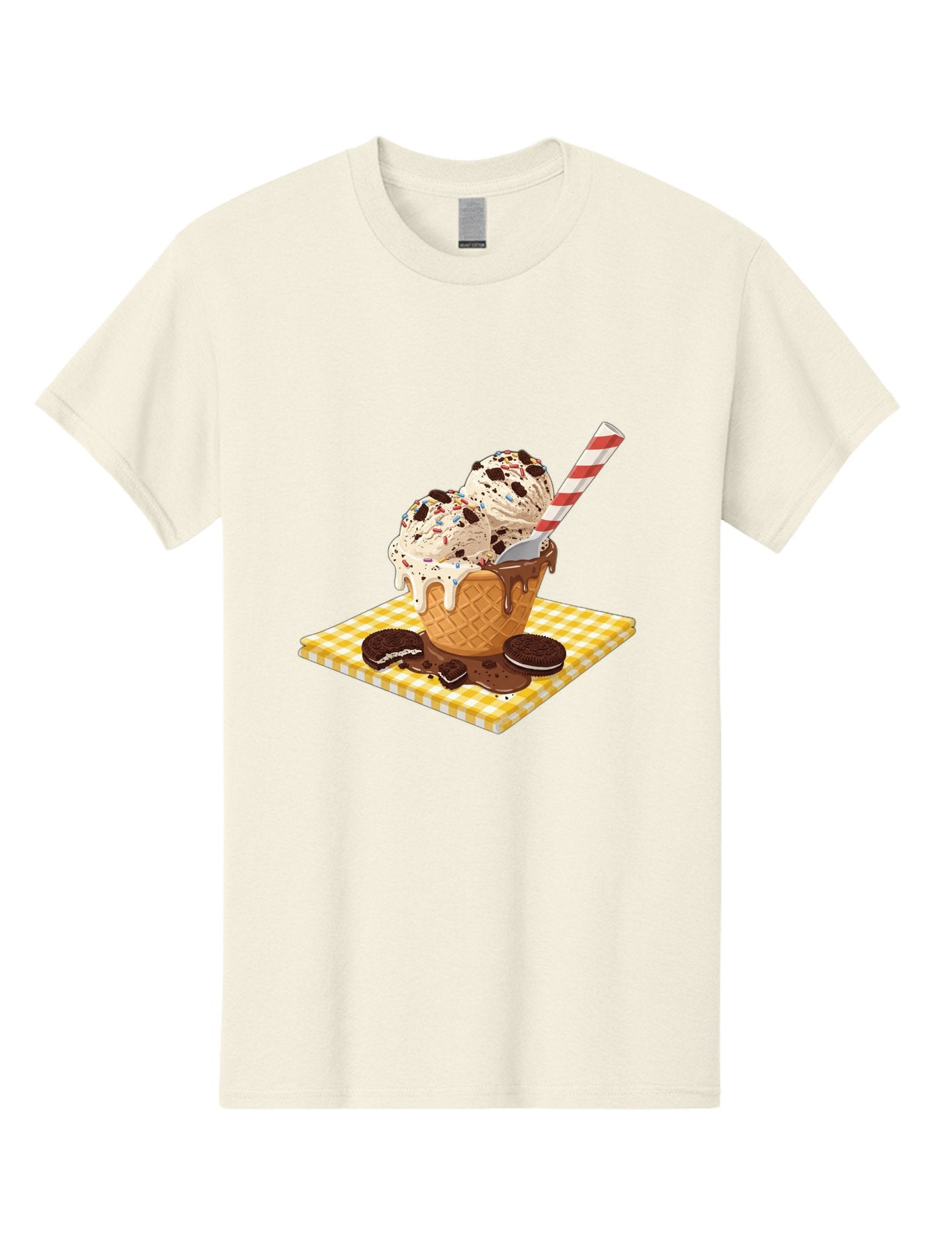 Oreo-Ice-Cream Men'S Graphic Tee, 100% Cotton, Comfortable Casual Summer Wear, Machine Washable, Vintage Camera, Old Camera, Antique Camera, Black Camera, Classic Photography, Photography Equipment, Nostalgic Device, Film Camera, Camera Art Baj605 10