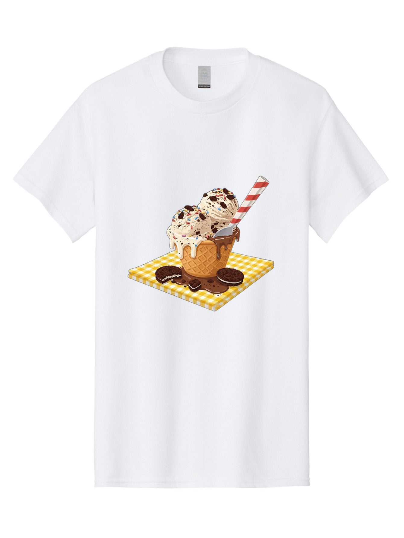 Oreo-Ice-Cream Men'S Graphic Tee, 100% Cotton, Comfortable Casual Summer Wear, Machine Washable, Vintage Camera, Old Camera, Antique Camera, Black Camera, Classic Photography, Photography Equipment, Nostalgic Device, Film Camera, Camera Art Baj605 15