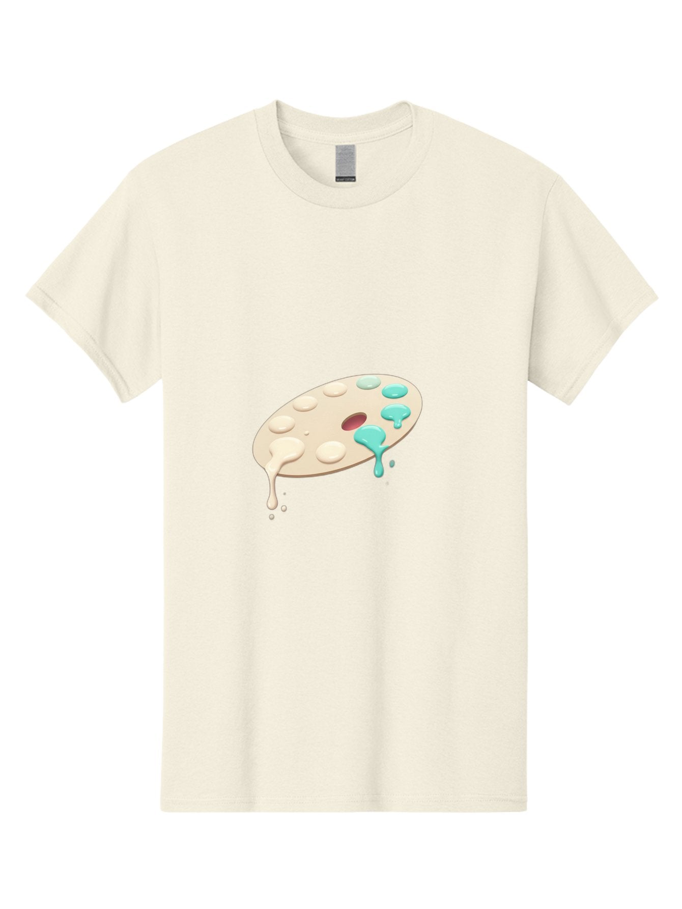 Paint-Palette-1 Men'S Graphic Tee, 100% Cotton, Comfortable Casual Summer Wear, Machine Washable, Vintage Camera, Old Camera, Antique Camera, Black Camera, Classic Photography, Photography Equipment, Nostalgic Device, Film Camera, Camera Art Baj606 8